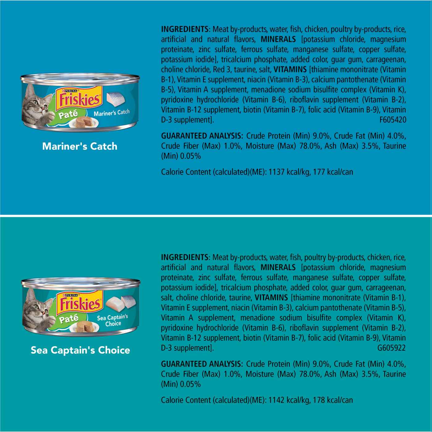 Friskies Purina Friskies Wet Cat Food Pate Variety Pack, Seafood Favorites; image 8 of 8