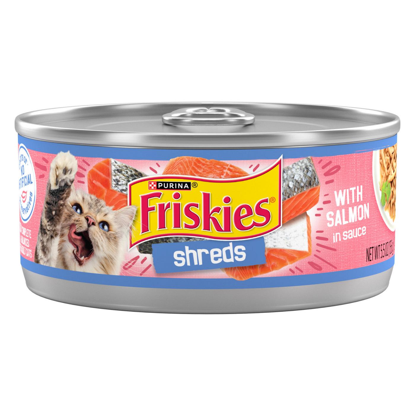 Friskies Wet Cat Food Shreds With Salmon in Sauce Shop Food at