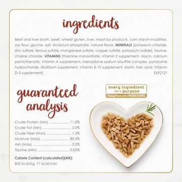 Fancy Feast Purina Grilled Wet Cat Food - Beef and Liver Feast in Gravy