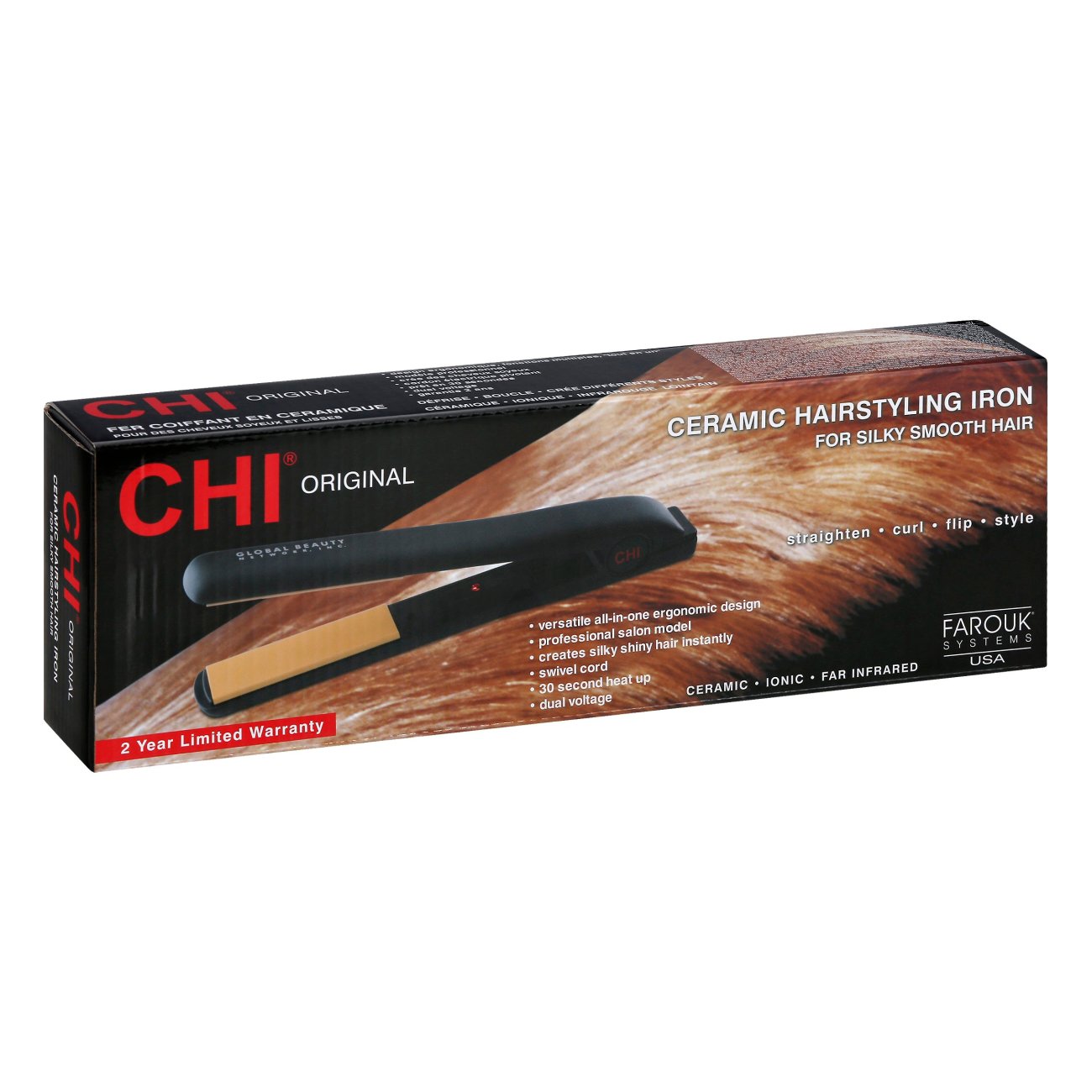 CHI Ceramic Hairstyling Iron for Silk Smooth Hair - Shop Hair Care 