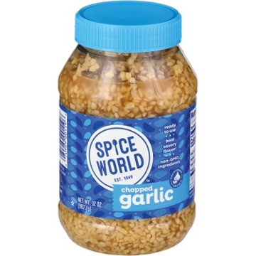 Spice World Chopped Garlic, 32 oz