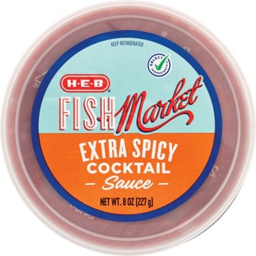H-E-B Fish Market Extra Spicy Cocktail Sauce (Sold Cold), 8 oz