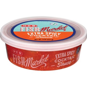 H-E-B Fish Market Extra Spicy Cocktail Sauce (Sold Cold), 8 oz