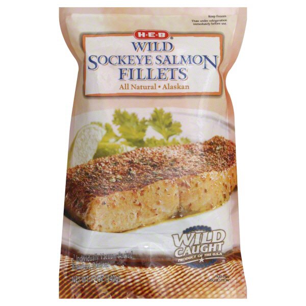 H-E-B Wild Sockeye Salmon Fillets - Shop Seafood at H-E-B