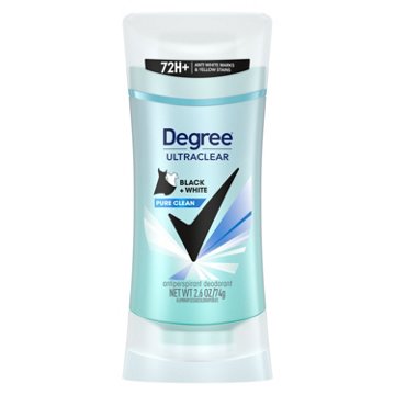 Degree Ultra Clear 72 Hr Antiperspirant Deodorant - Pure Clean, 2.6 oz