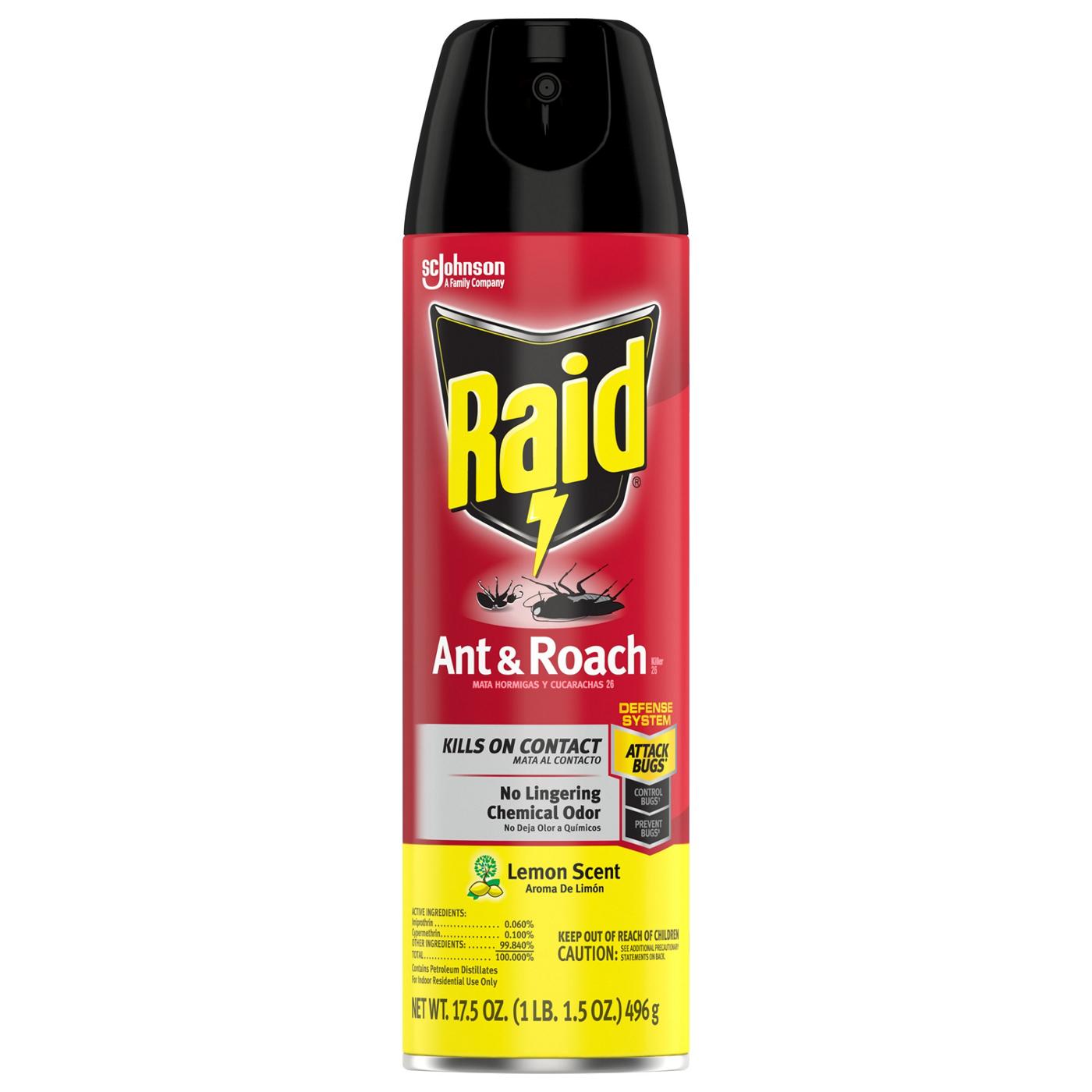Raid Ant & Roach Killer 26 - Lemon; image 1 of 2