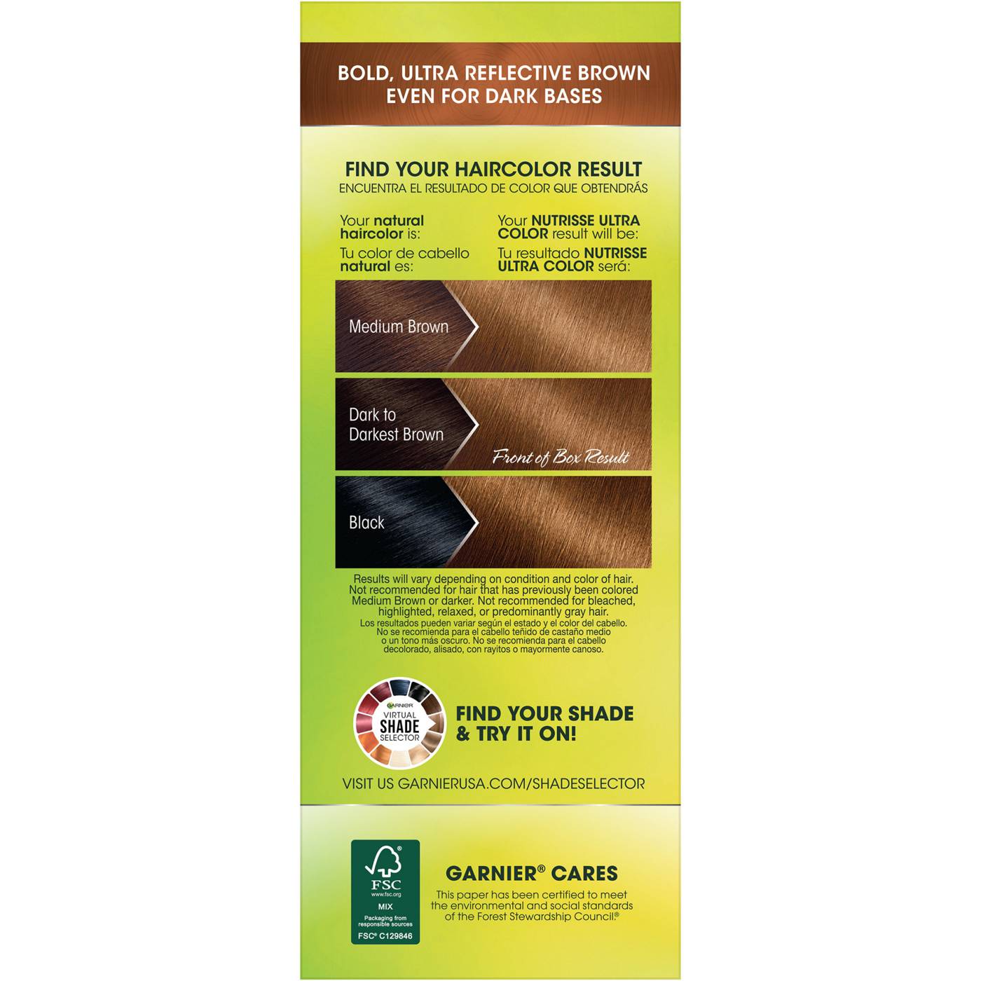 Garnier Nutrisse Ultra Color Nourishing Bold Permanent Hair Color Creme B3 Golden Brown; image 6 of 10