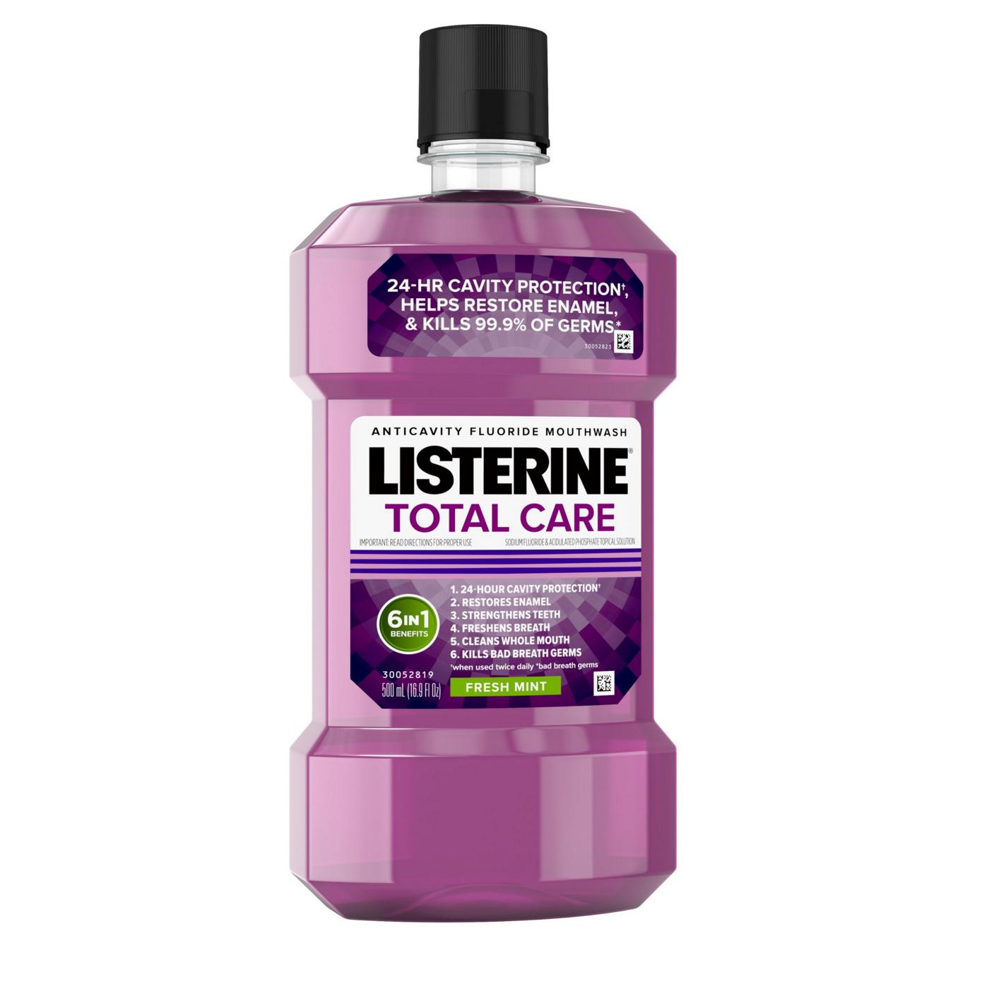 Listerine Total Care Anticavity Mouthwash - Fresh Mint; image 2 of 6