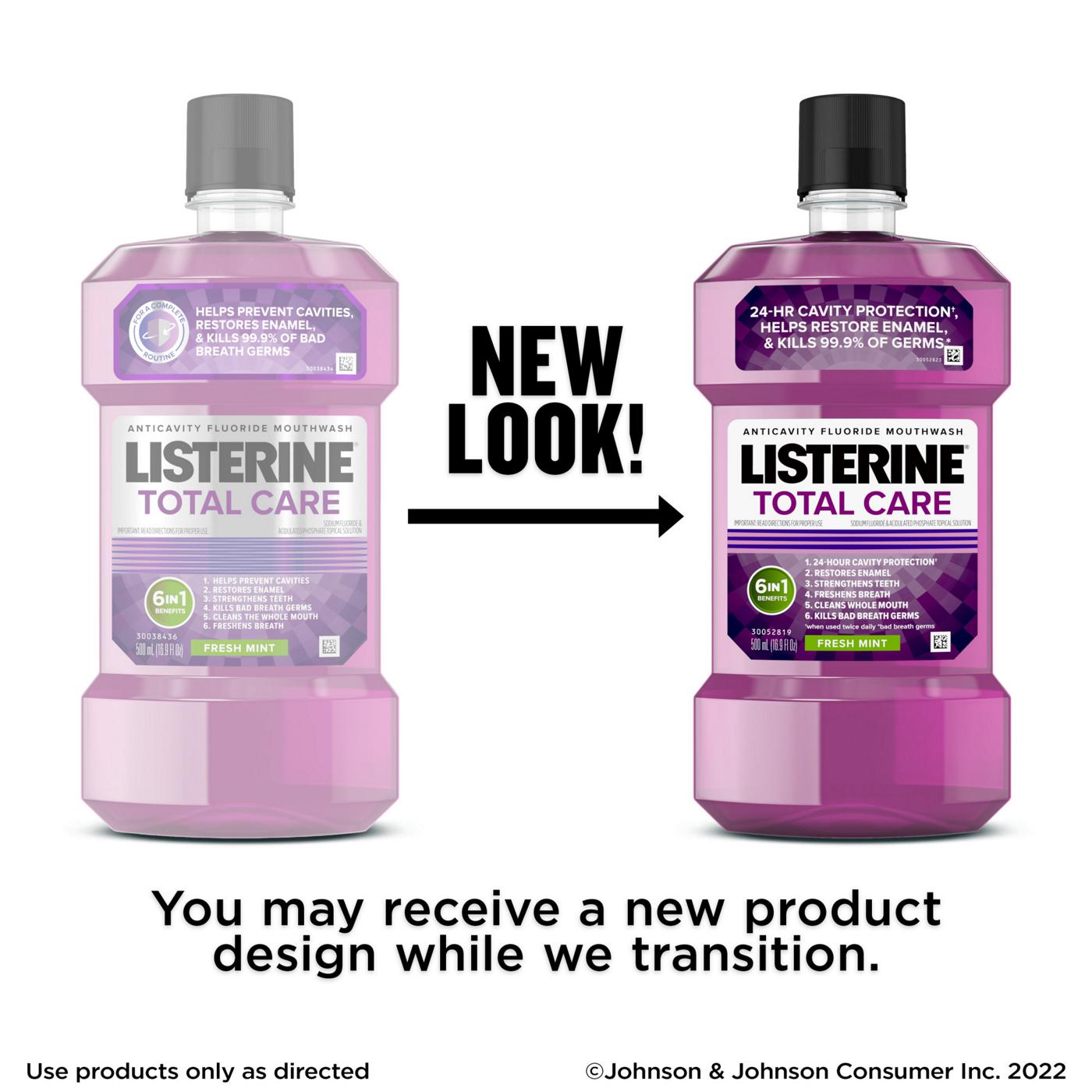 Listerine Total Care Anticavity Mouthwash - Fresh Mint; image 4 of 6