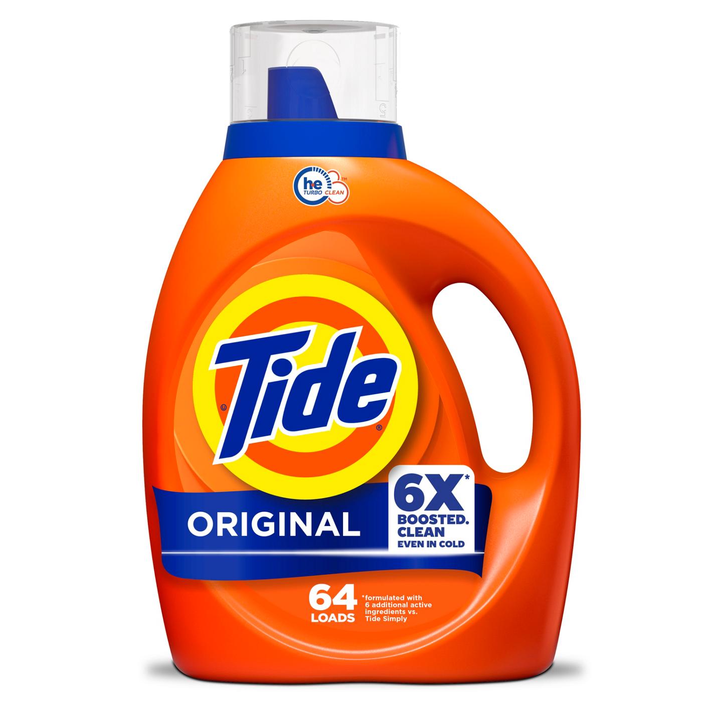 Tide Laundry Detergent Liquid, 64 Loads - Original Scent; image 1 of 14