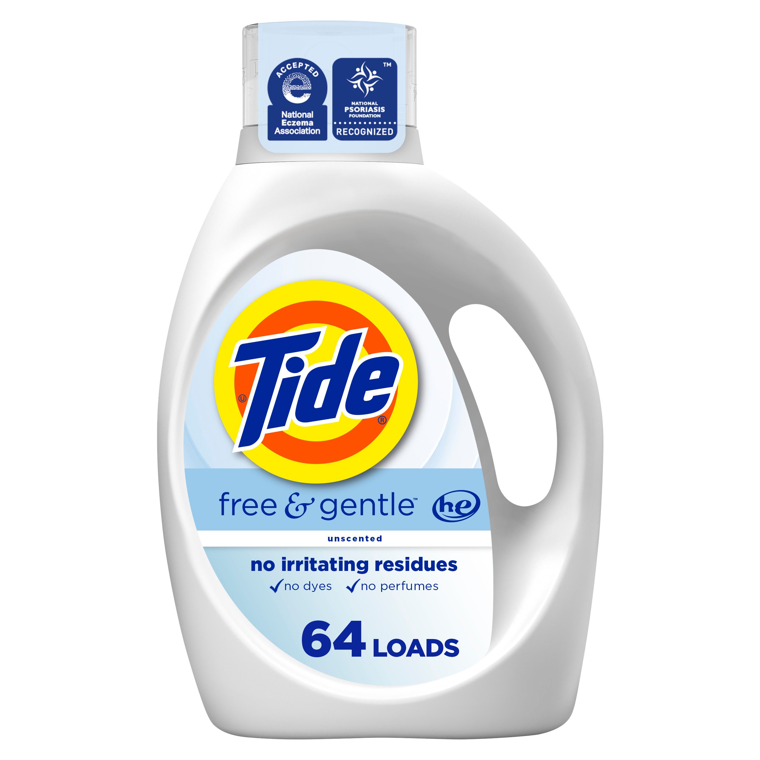Tide Free & Gentle HE Liquid Laundry Detergent, 64 Loads Shop