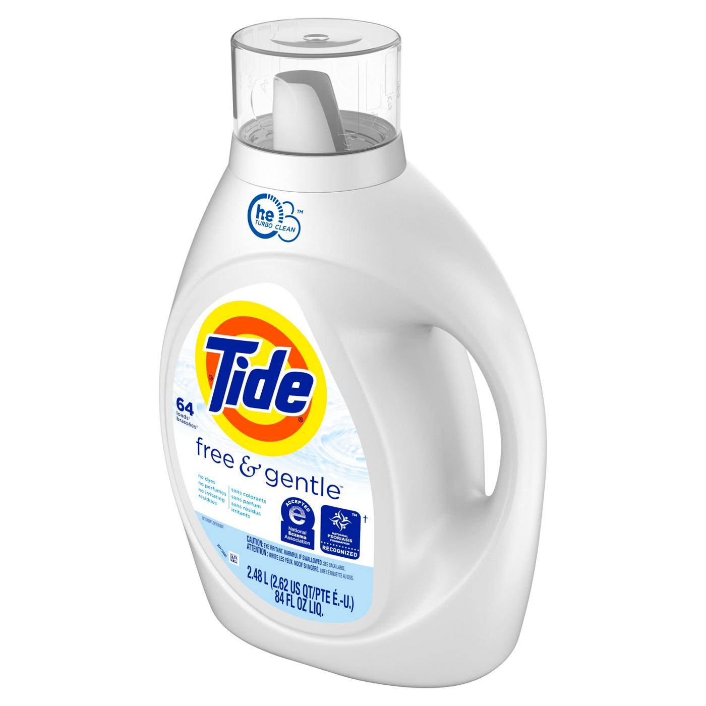 Tide Free & Gentle HE Liquid Laundry Detergent, 64 Loads; image 11 of 19