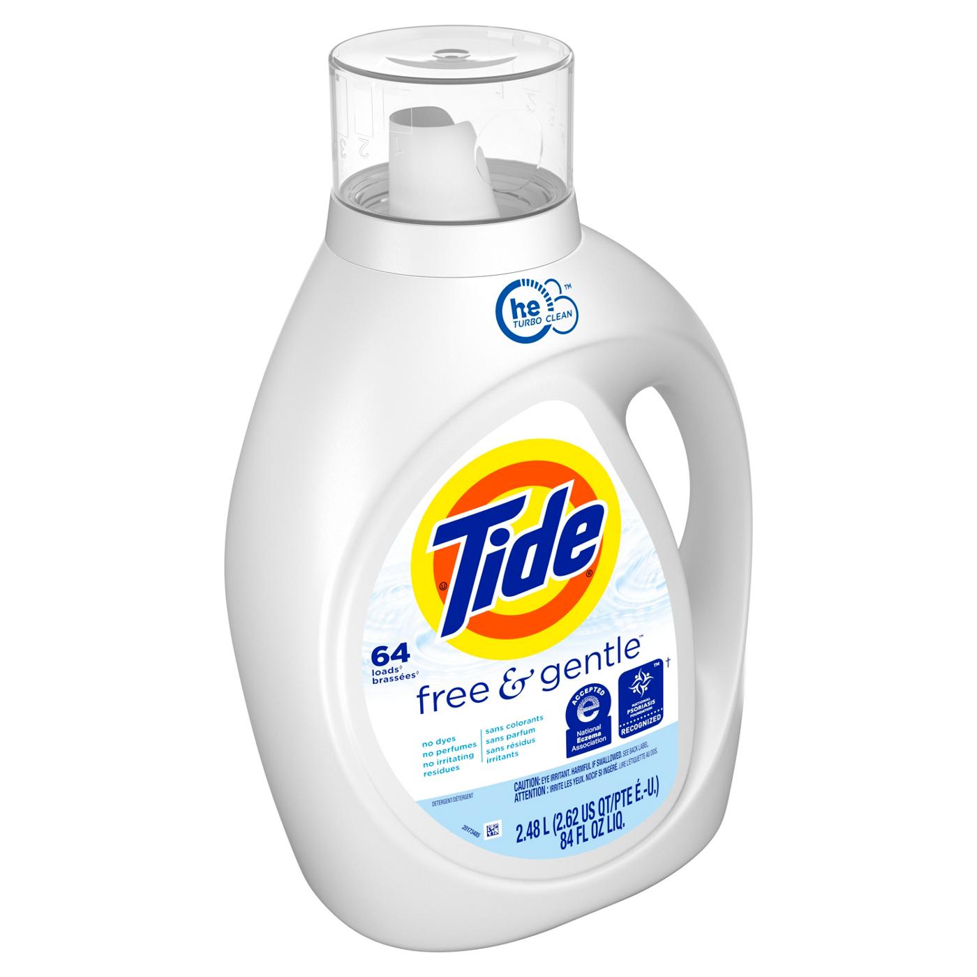 Tide Free & Gentle HE Liquid Laundry Detergent, 64 Loads; image 12 of 19