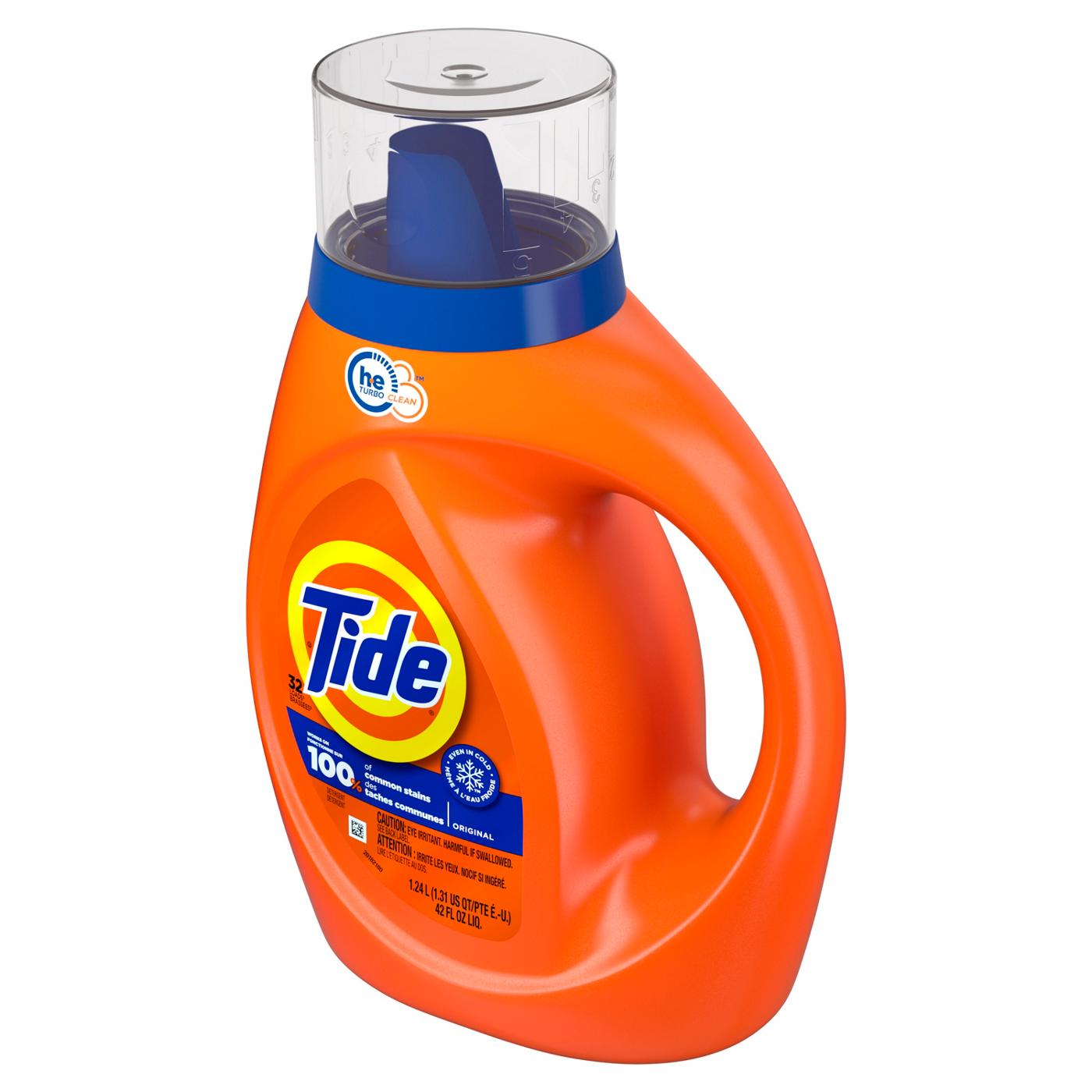 Tide HE Turbo Clean Liquid Laundry Detergent, 32 Loads - Original; image 10 of 15