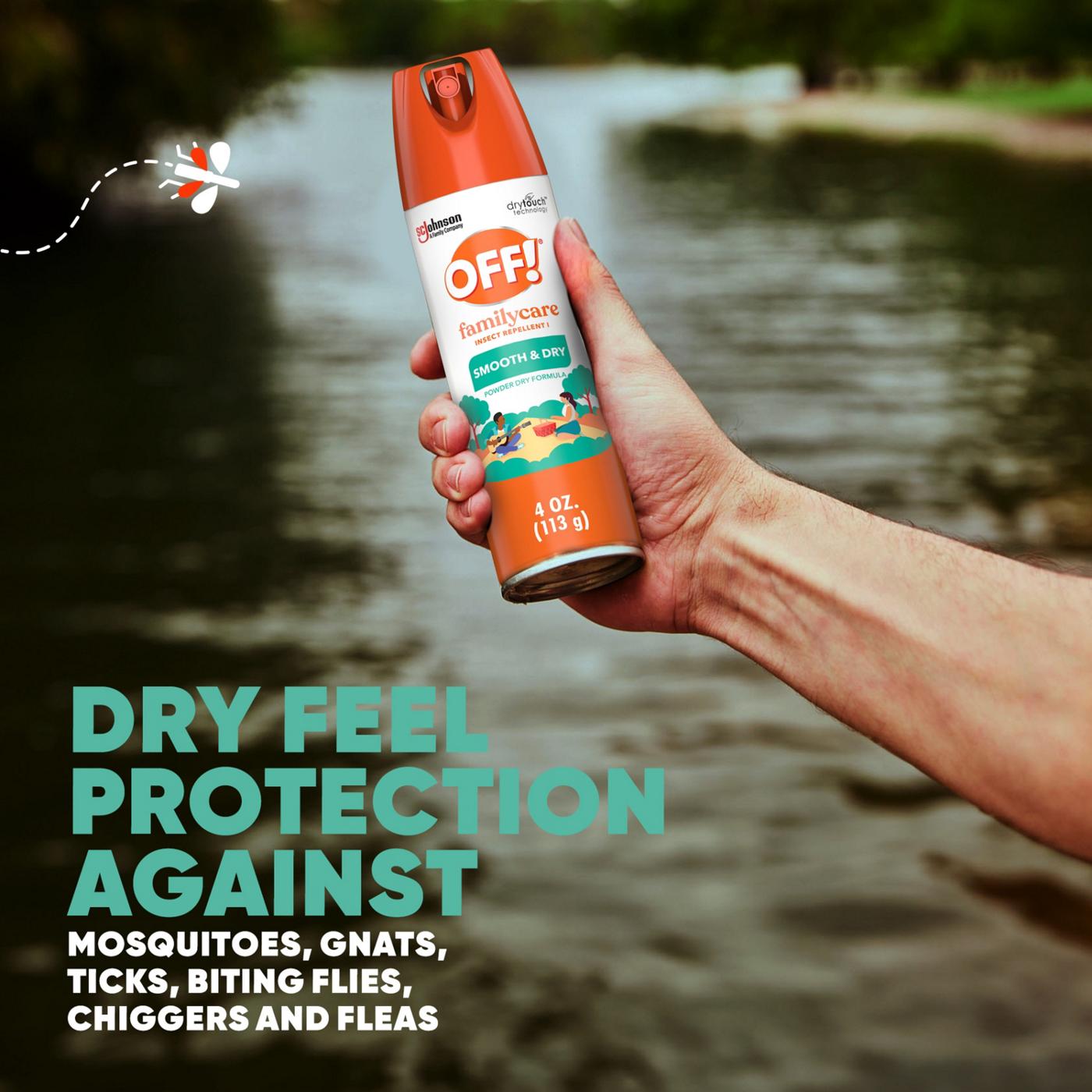OFF! FamilyCare Mosquito Repellent Smooth & Dry Non-Greasy Spray; image 10 of 11