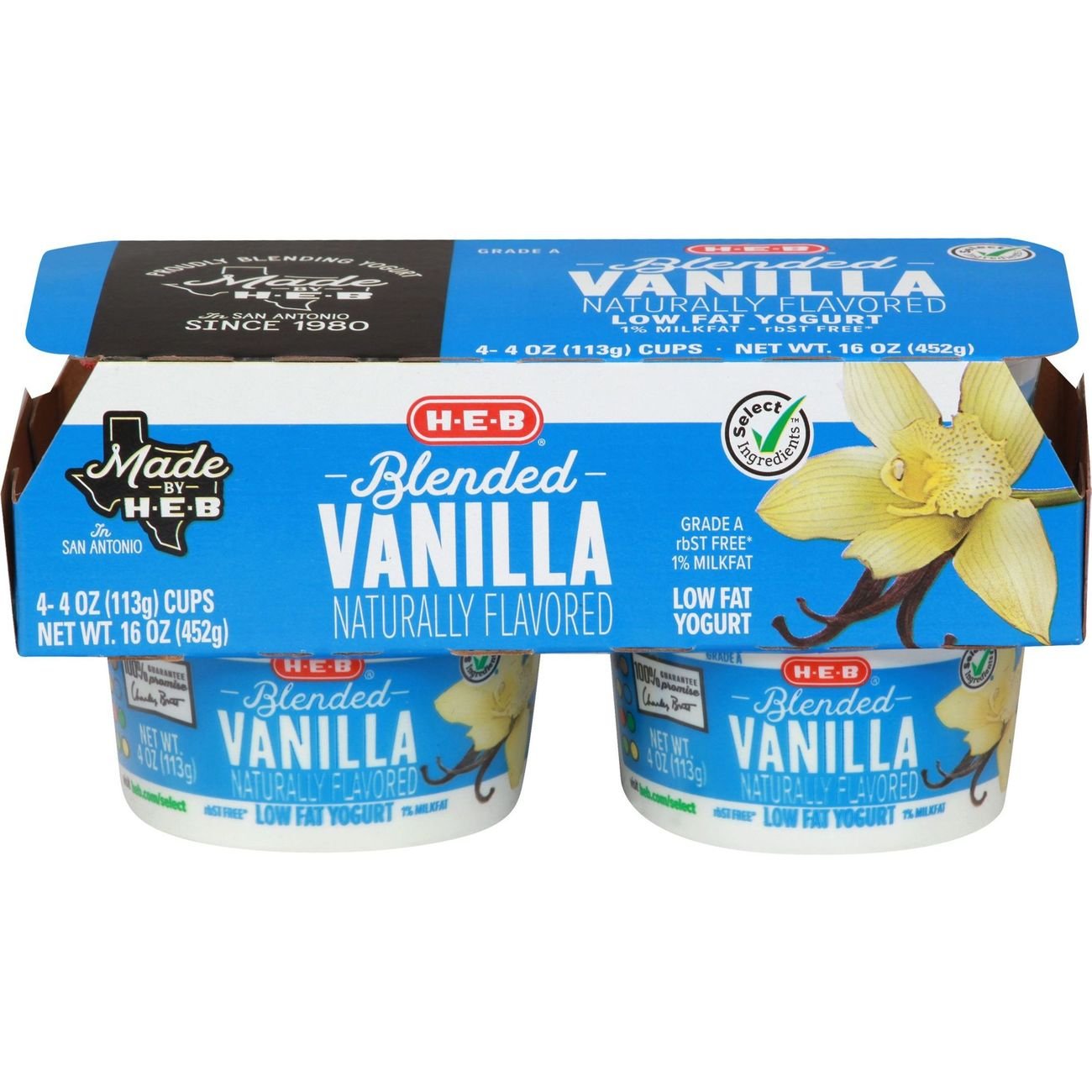 HEB Blended Vanilla LowFat Yogurt Shop Yogurt at HEB