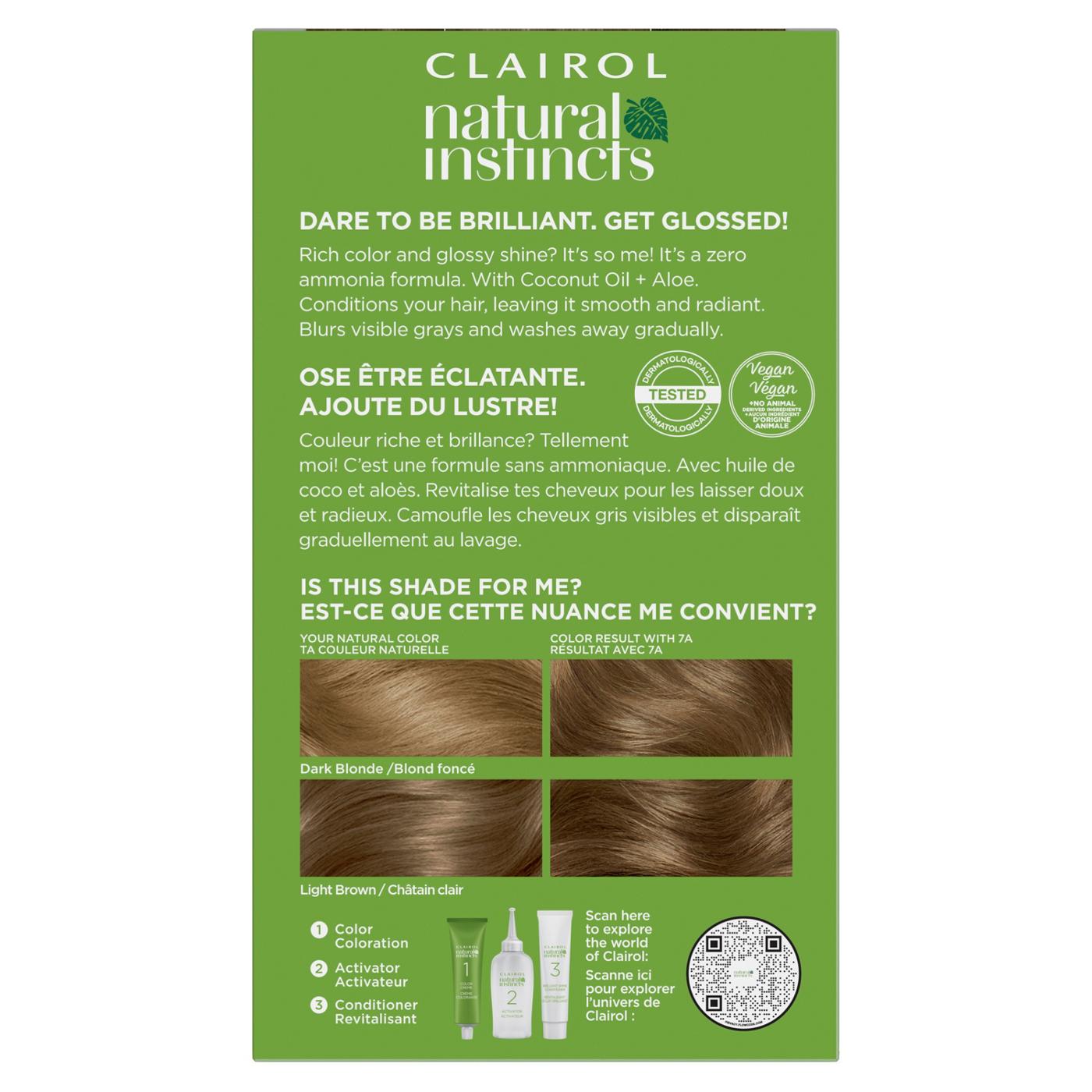 Clairol Natural Instincts Vegan Demi-Permanent Hair Color - 7A Dark Cool Blonde; image 8 of 10