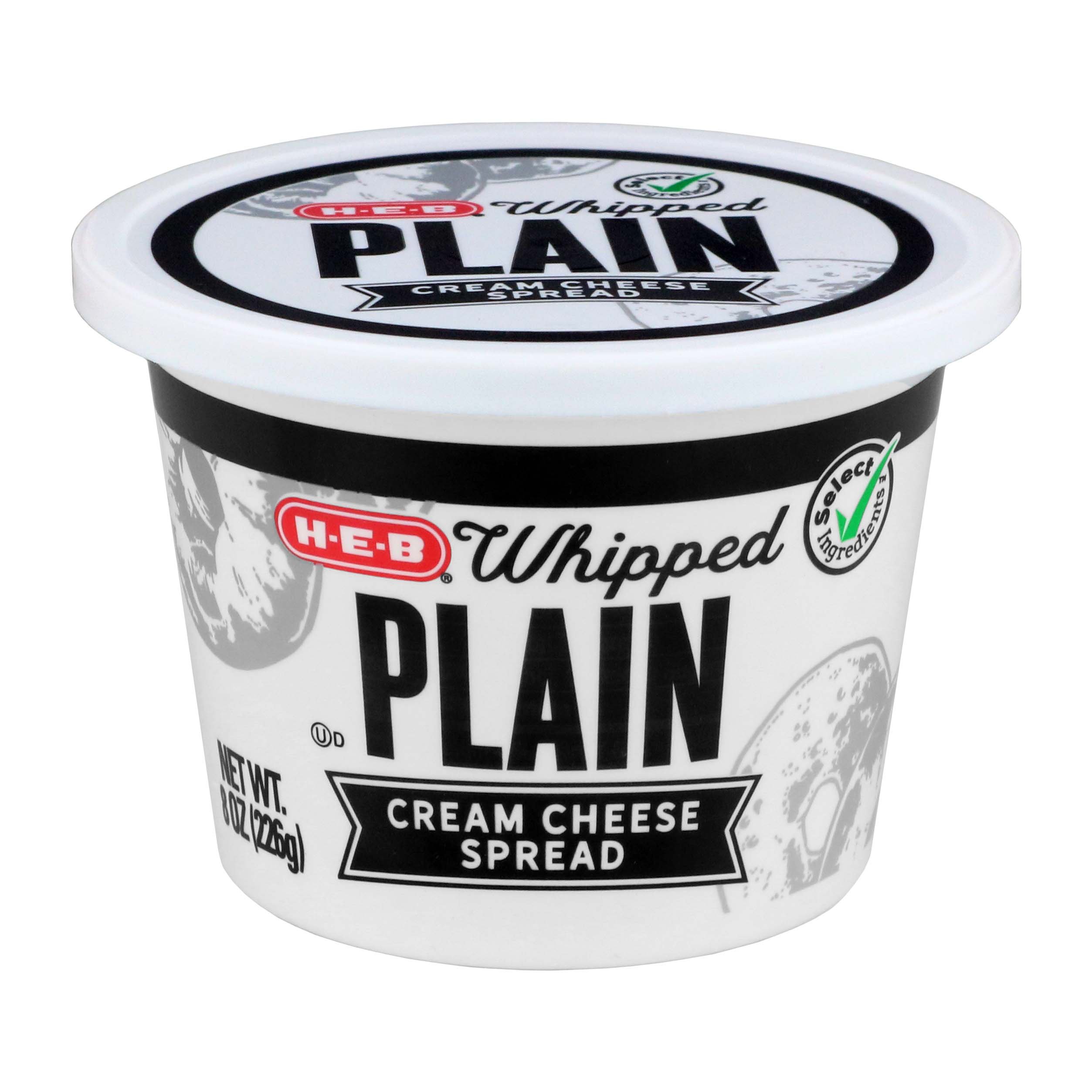 H-E-B Whipped Plain Cream Cheese Spread - Shop Cheese At H-E-B