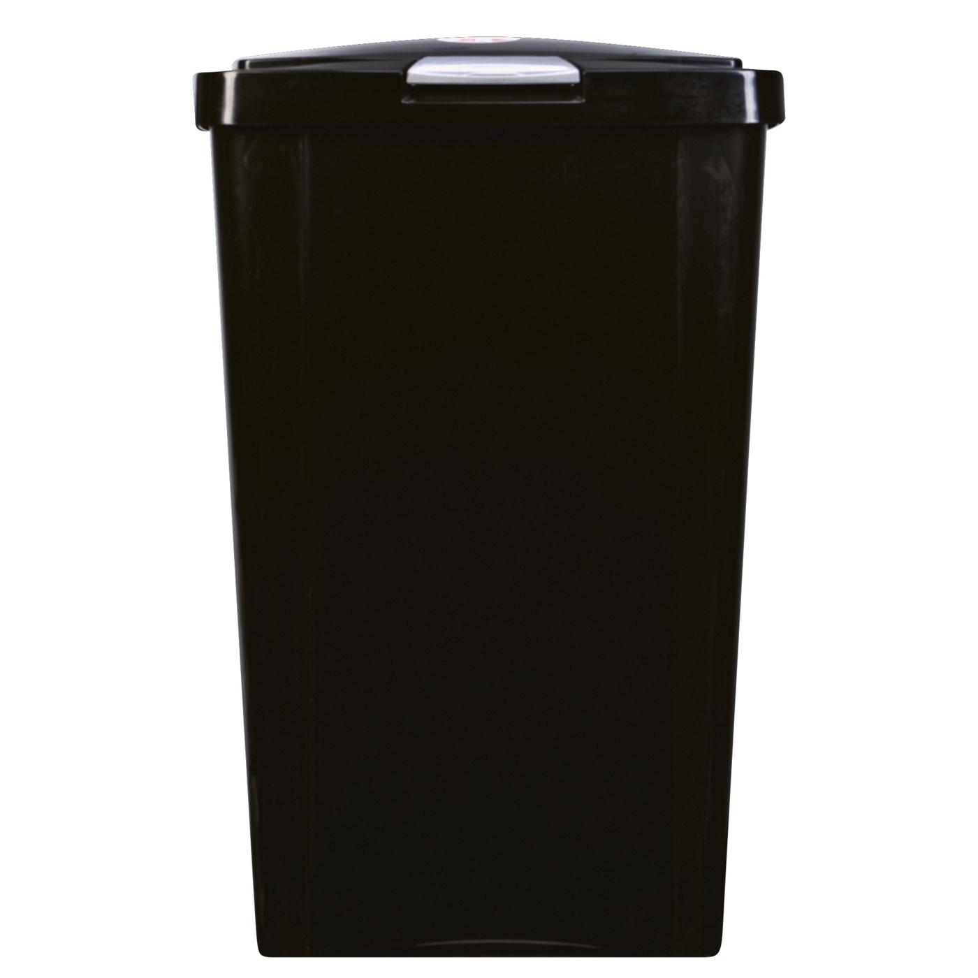 Sterilite Touch-Top Waste Basket - Black; image 1 of 3