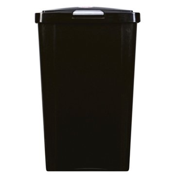 Sterilite Touch-Top Waste Basket - Black, 13 gal
