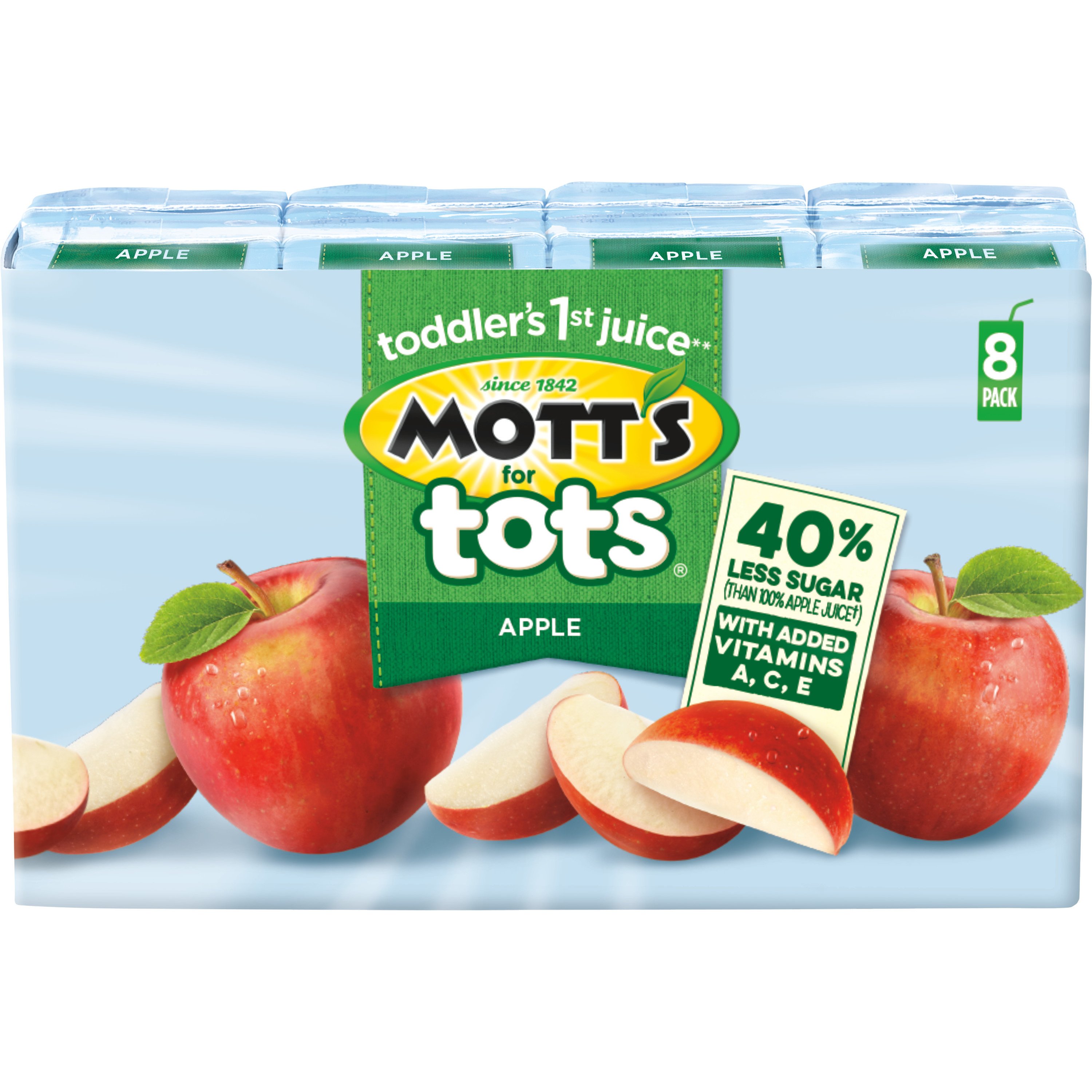 Mott's 100% Apple Juice 8 oz Bottles - Shop Juice at H-E-B