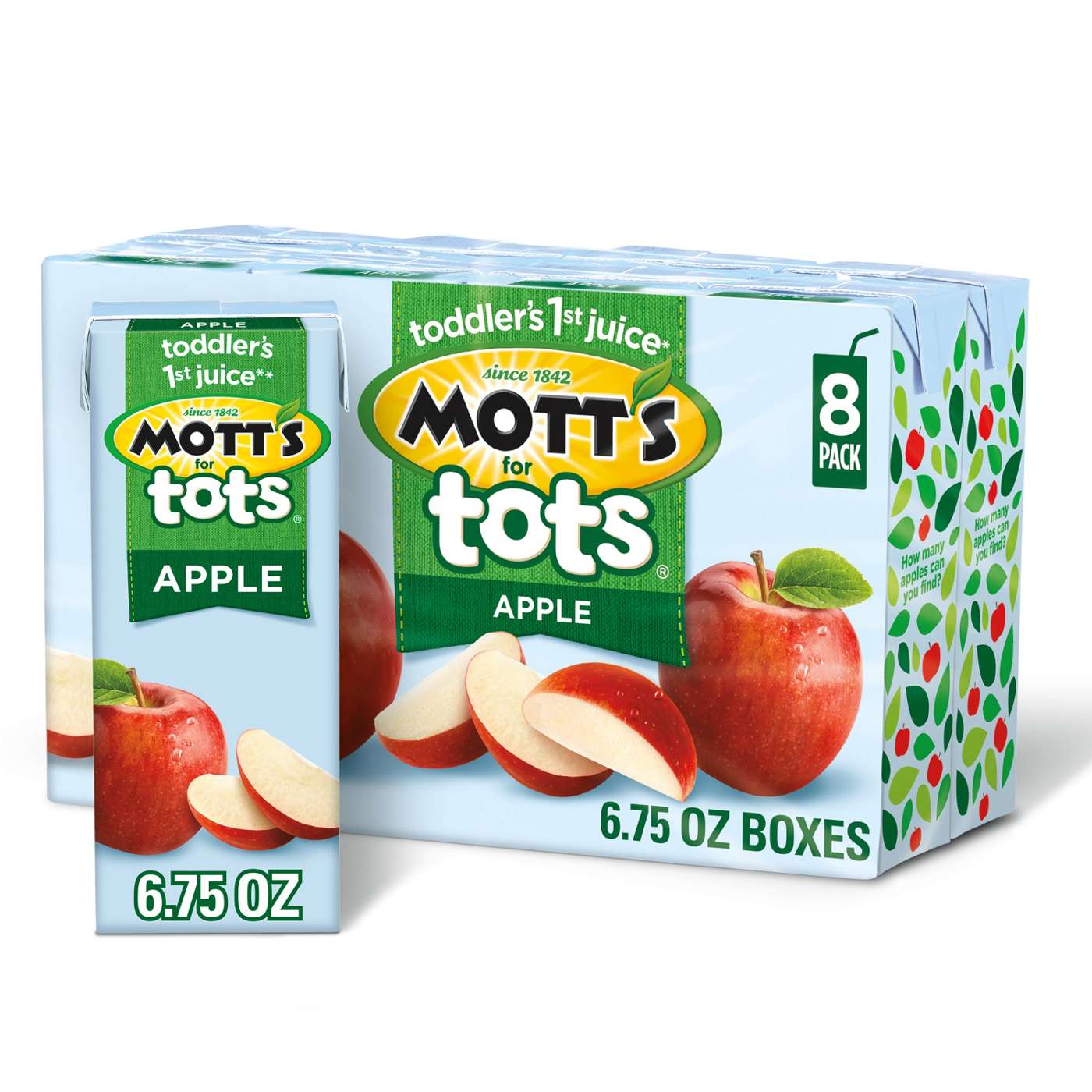 Mott's For Tots Apple Juice 6.75 oz Boxes; image 1 of 5