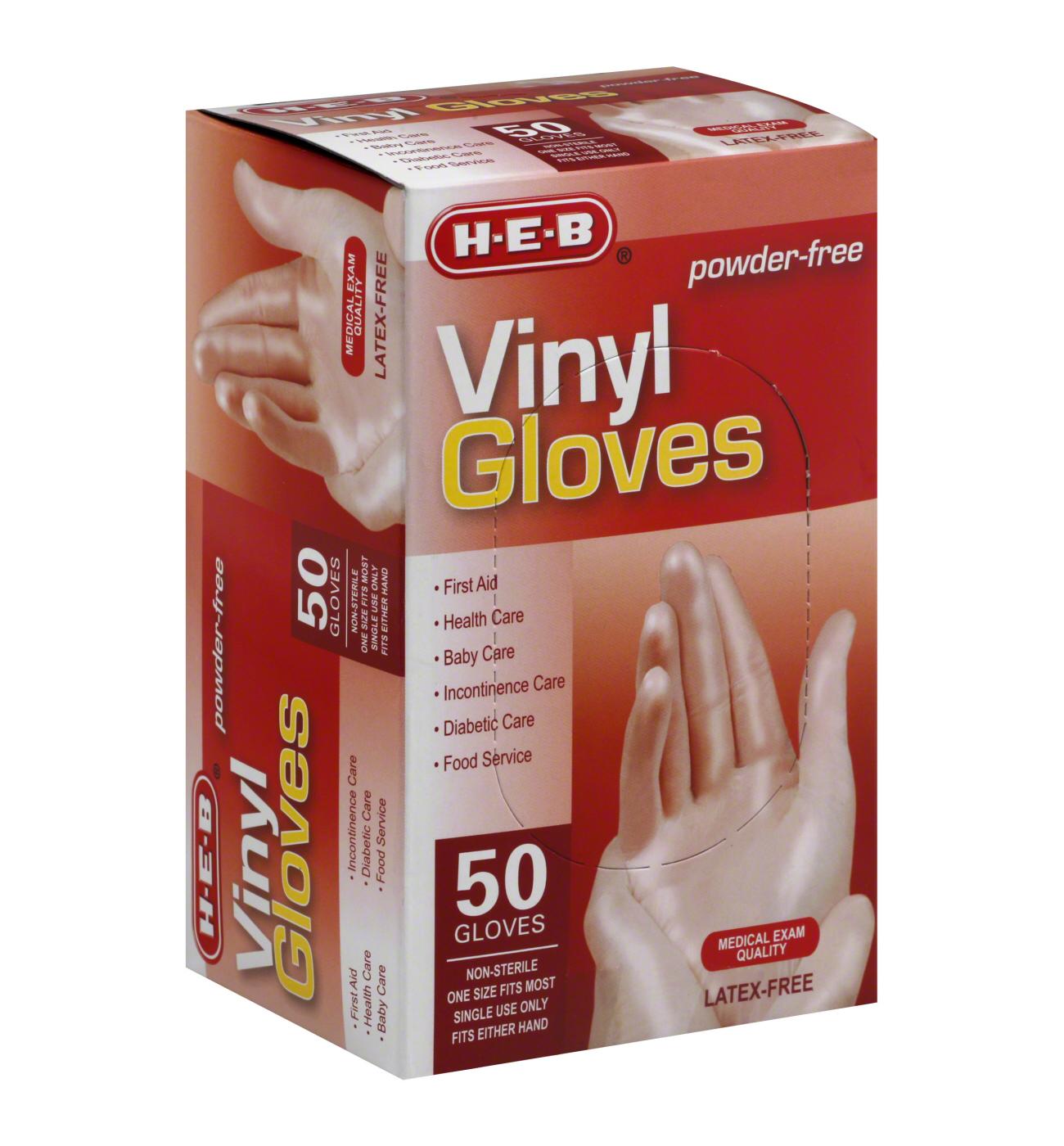 H-E-B Powder Free Vinyl Gloves; image 2 of 2