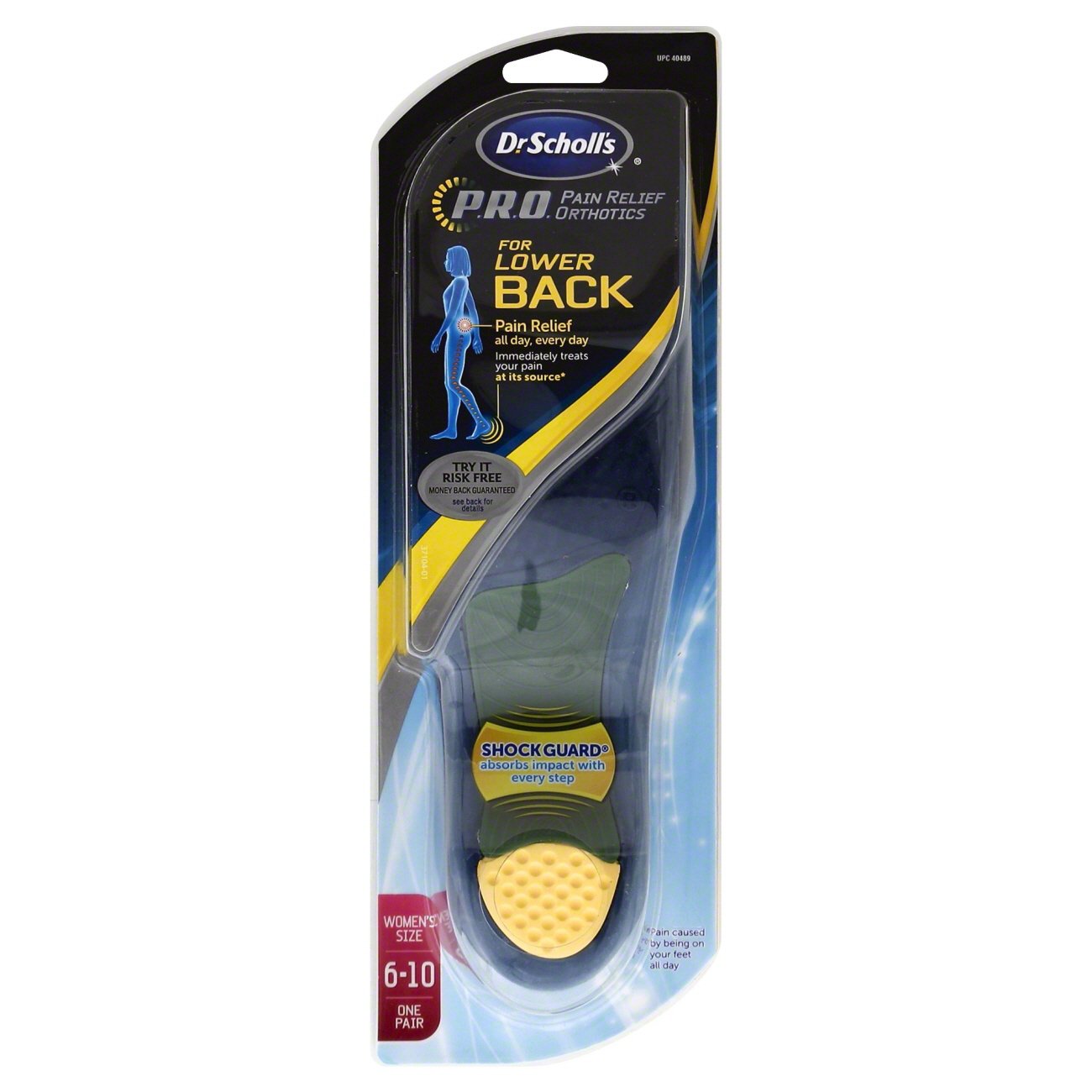 Dr. Scholl's Back Pain Relief Orthotics Women's Sizes 610 Shop Foot