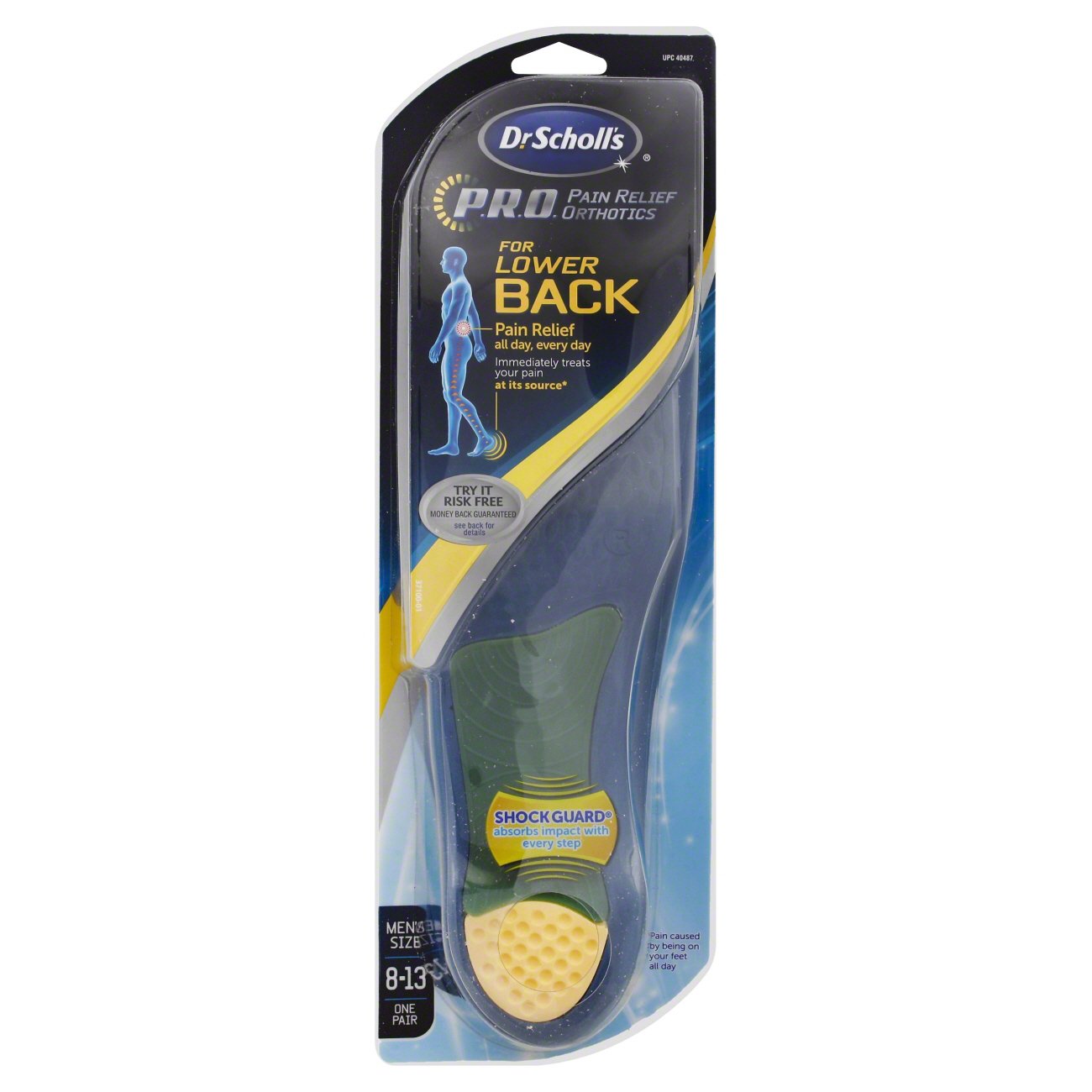 Dr. Scholl's Back Pain Relief Orthotics Men's Sizes 813 Shop Foot