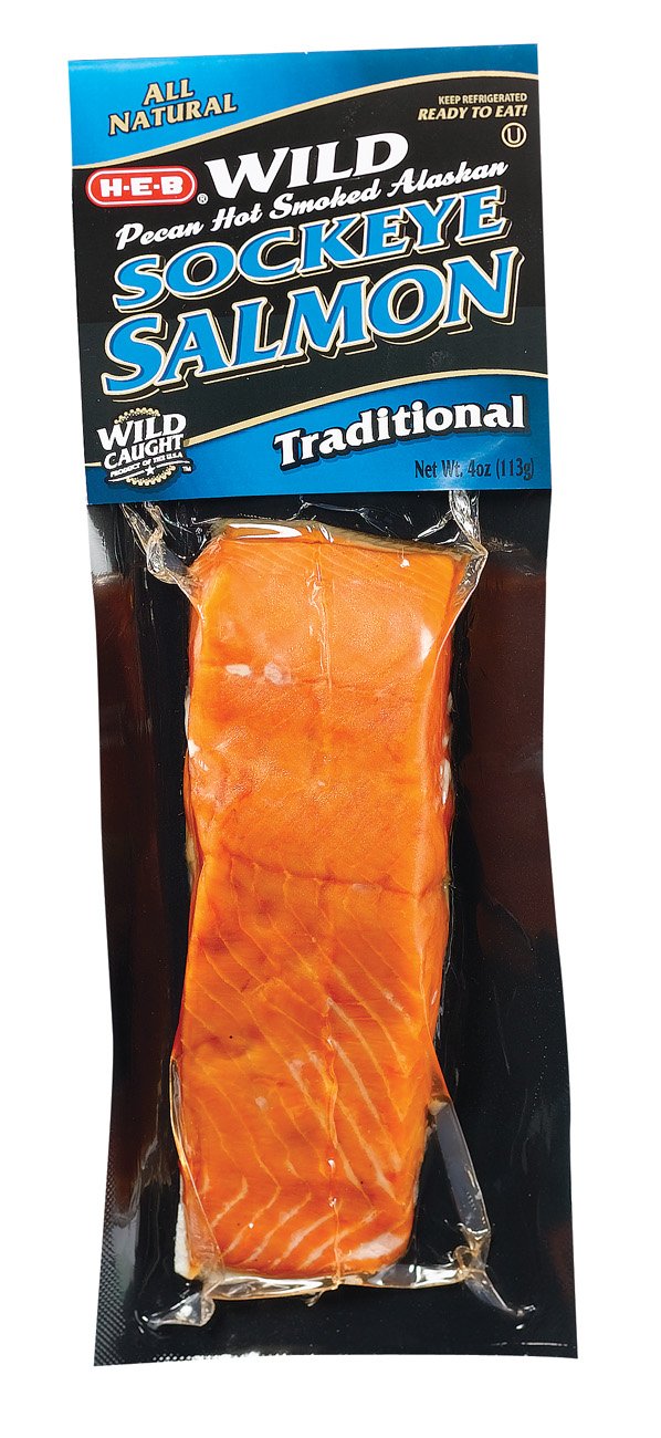 HEB Pecan Smoked Sockeye Salmon Shop Fish at HEB
