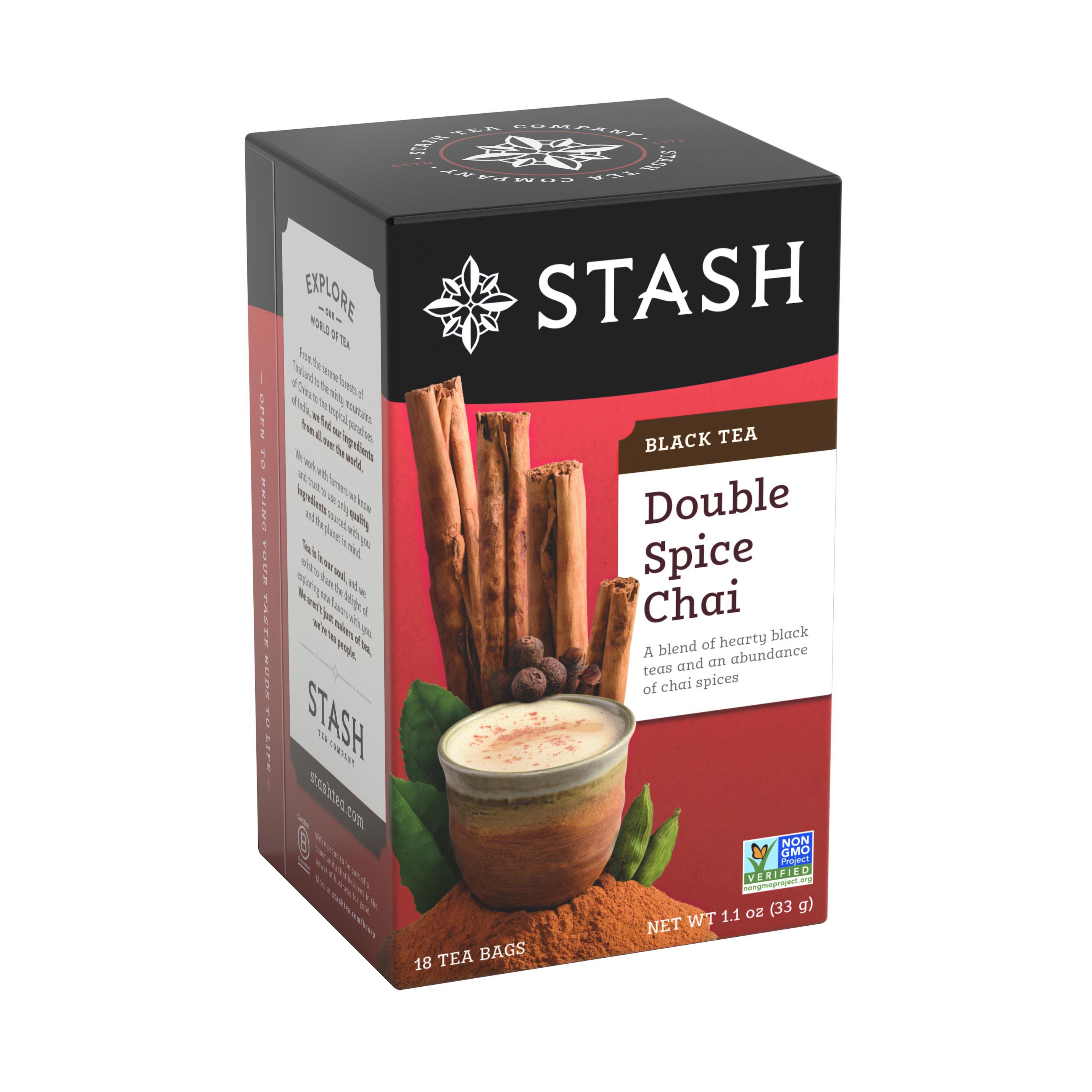 Stash Premium Double Spice Chai Black Tea Shop Tea at HEB