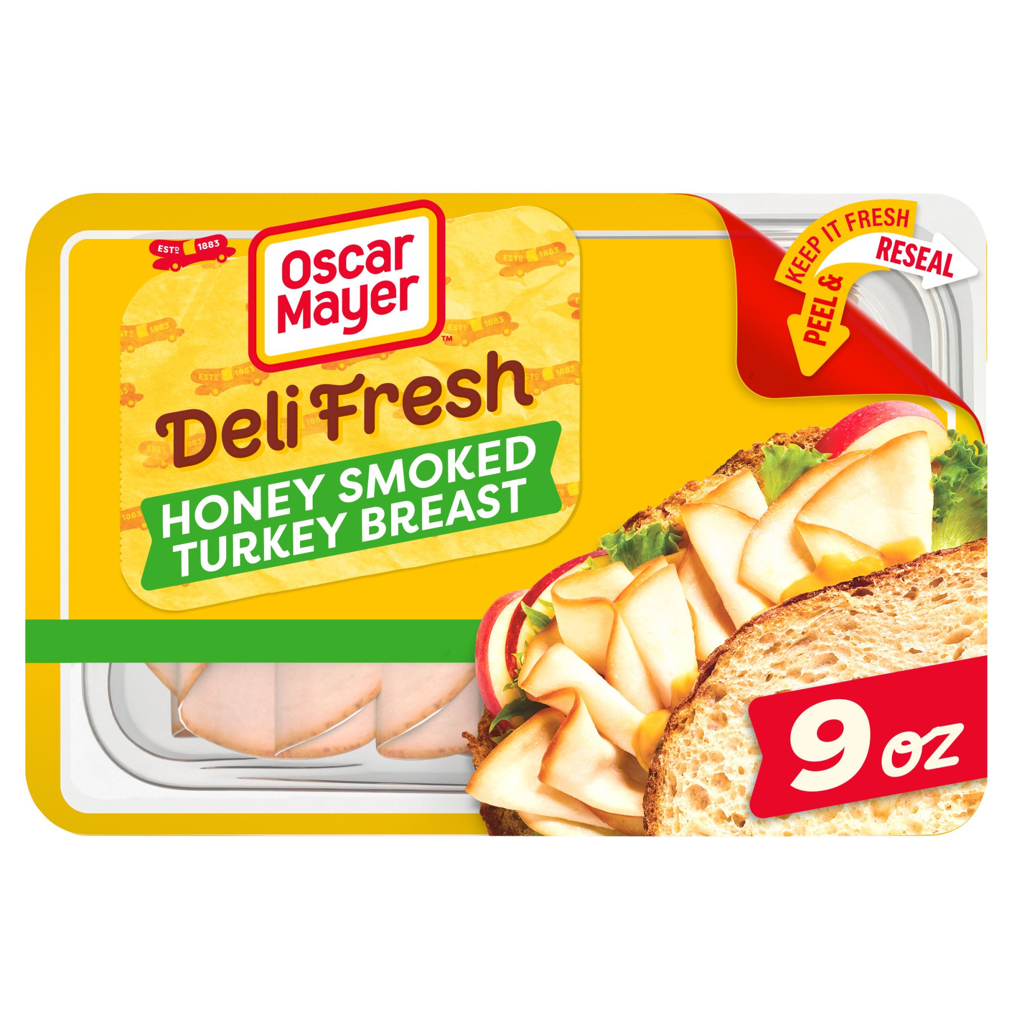 Oscar Mayer Deli Fresh Honey Smoked Sliced Turkey Breast Lunch Meat