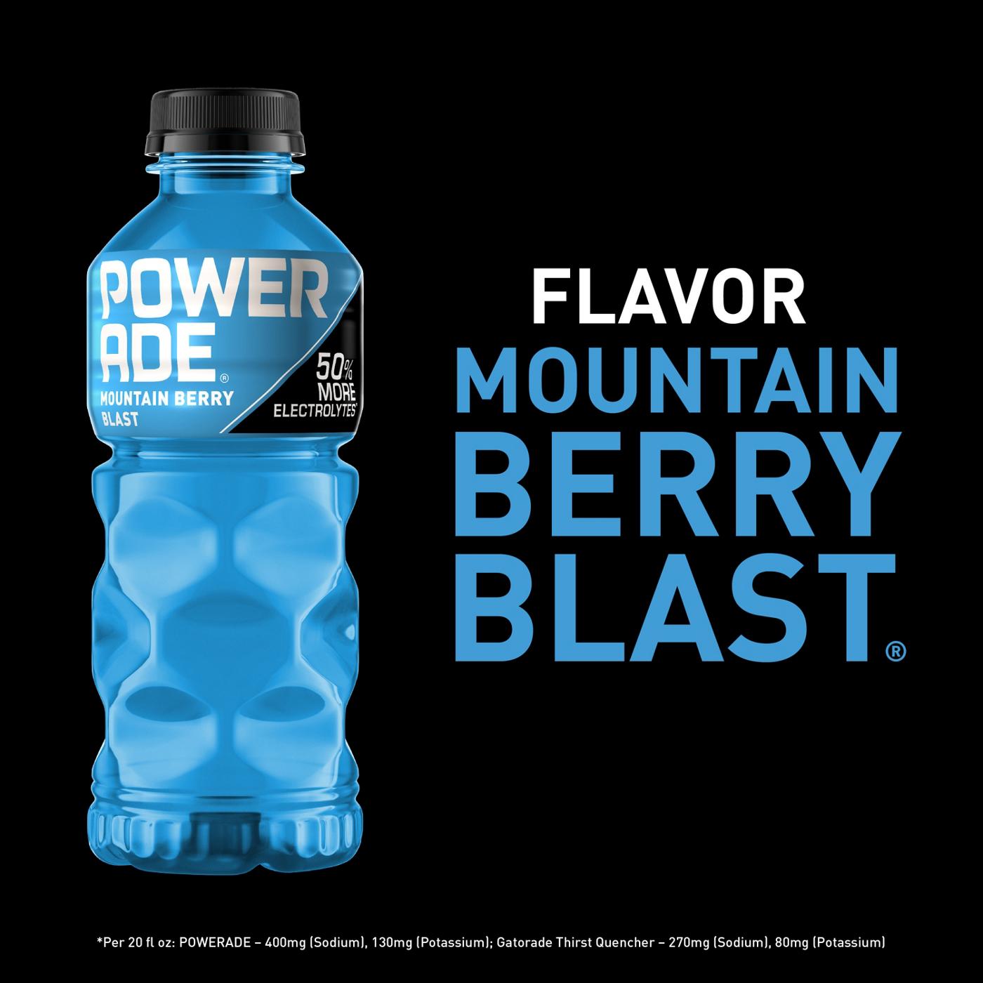 Powerade Mountain Berry Blast Sports Drink 8 pk Bottles; image 2 of 7