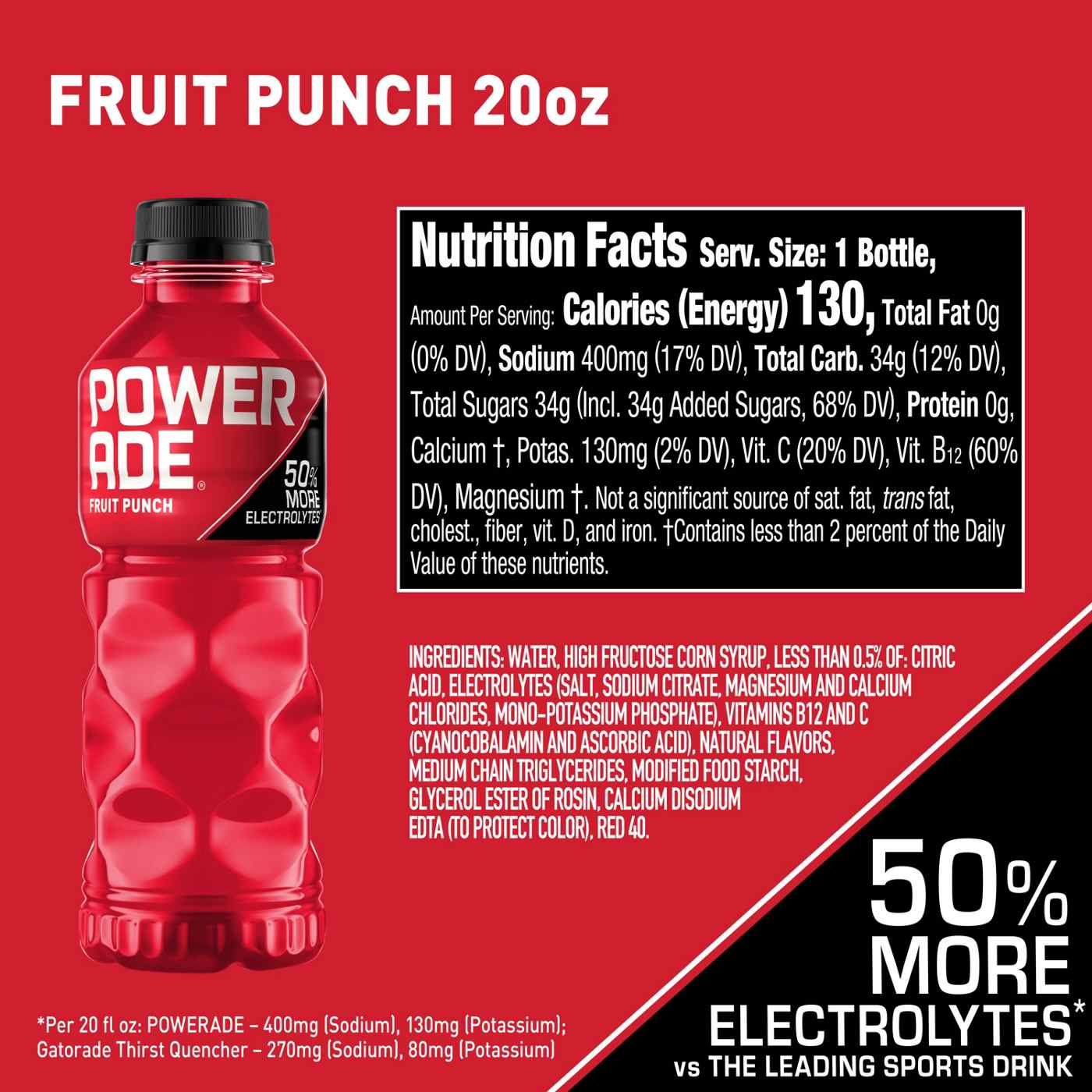 Powerade Fruit Punch Sports Drink; image 3 of 7