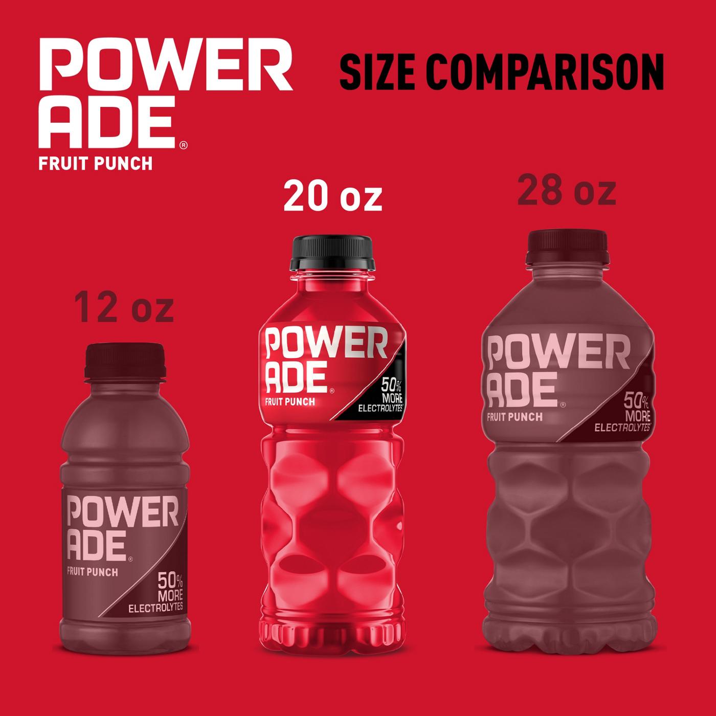 Powerade Fruit Punch Sports Drink 8 pk Bottles; image 4 of 6