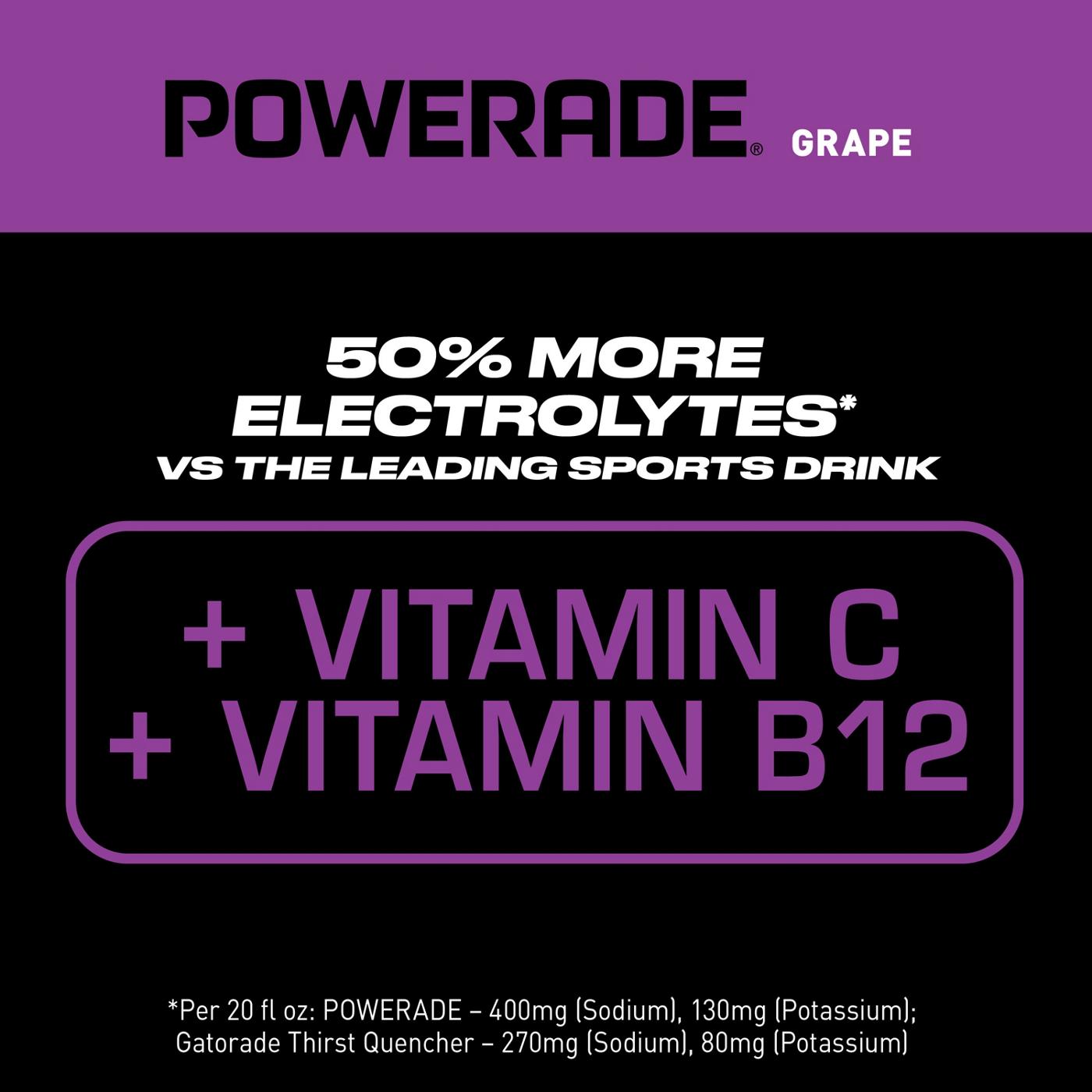 Powerade Grape Sports Drink; image 6 of 7