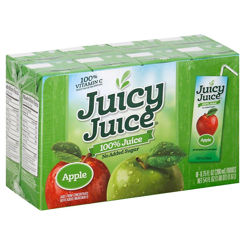 Juicy Juice 100 Apple Juice 675 Oz Boxes Shop Juice At H E B