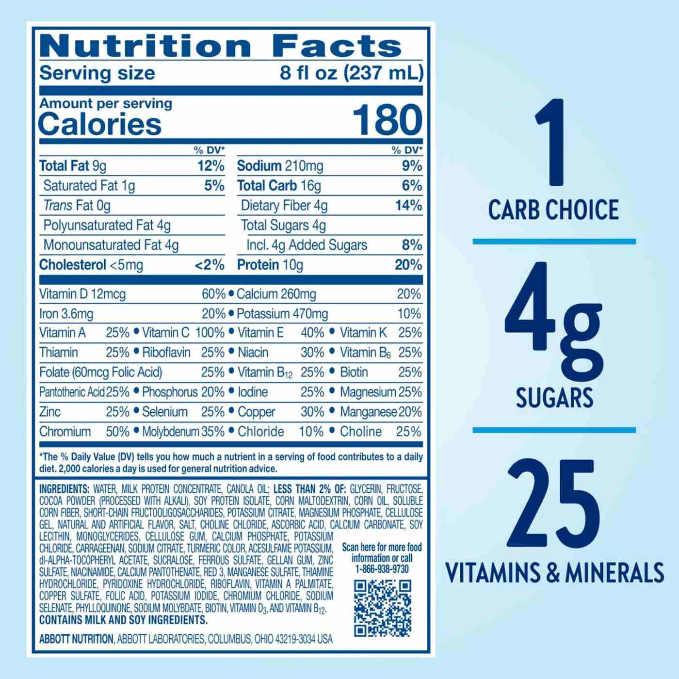 Glucerna 10g Protein Diabetes Nutritional Shake - Rich Chocolate, 8 fl oz Bottles; image 5 of 13