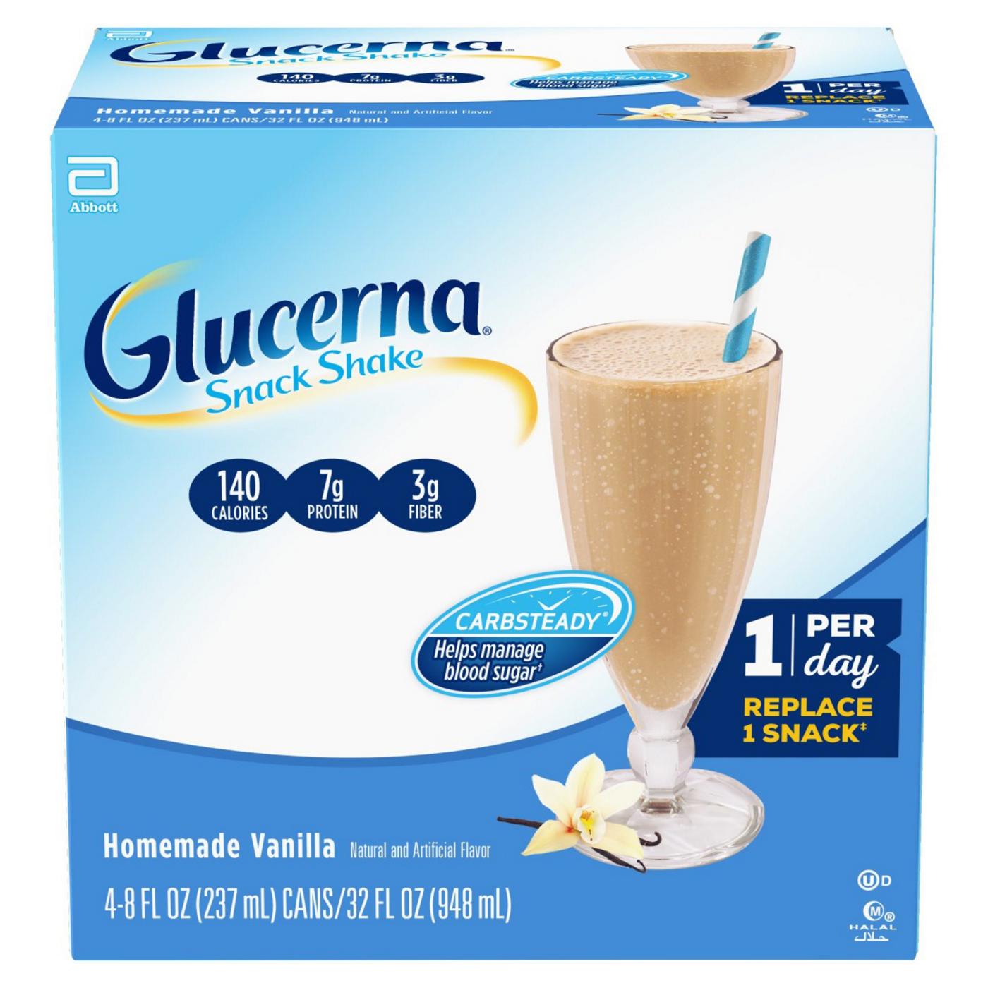 Glucerna Snack Nutrition Shake Homemade Vanilla Ready-to-Drink; image 6 of 9