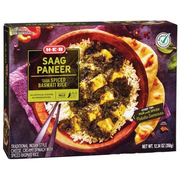 H-E-B Saag Paneer Frozen Meal