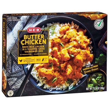 H-E-B Butter Chicken Frozen Meal, 12.3 oz
