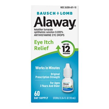 Bausch & Lomb Alaway Eye Itch Relief Drops, 0.34 oz