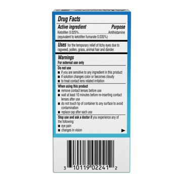 Bausch & Lomb Alaway Eye Itch Relief Drops, 0.34 oz