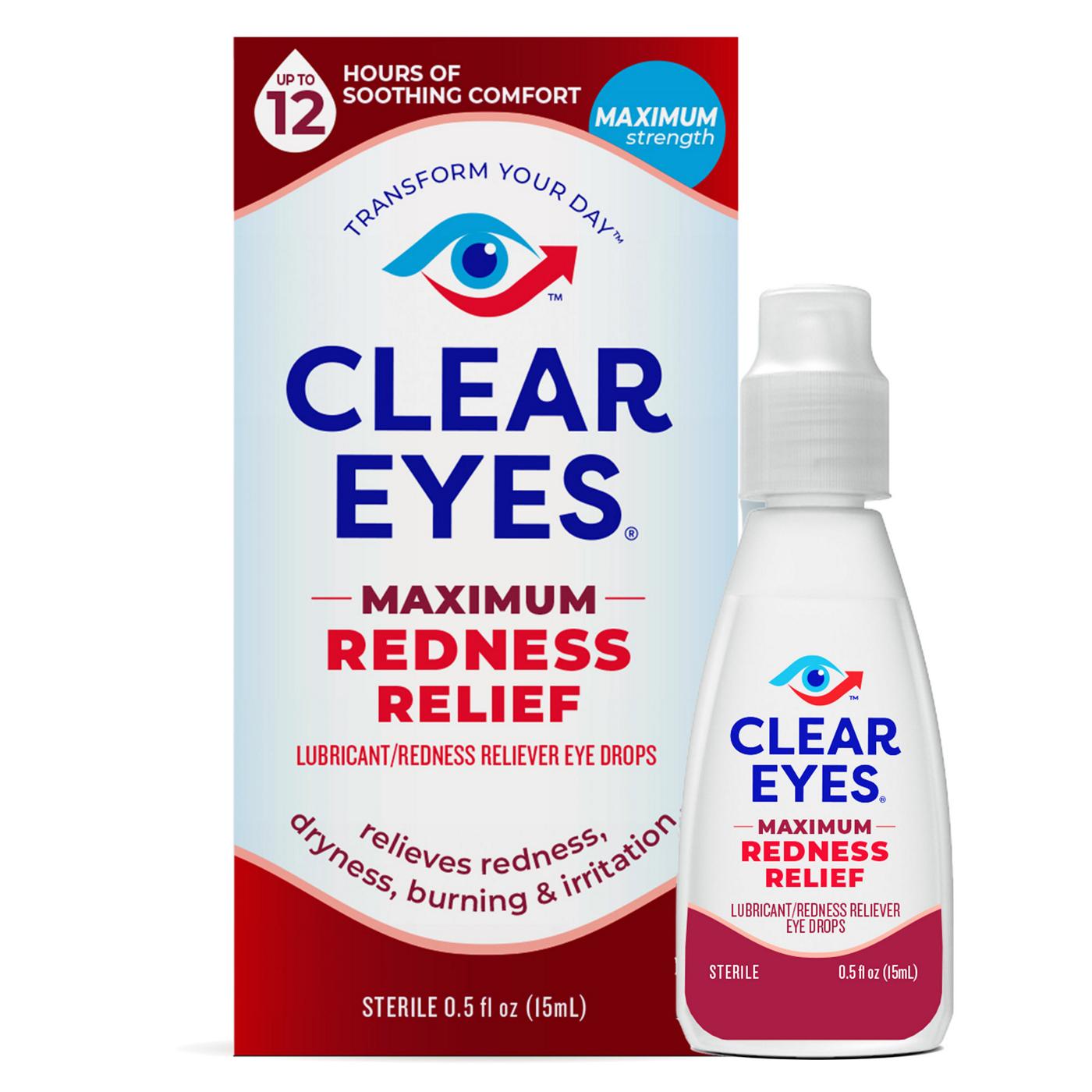 Clear Eyes Max Redness Relief Eye Drops; image 2 of 5