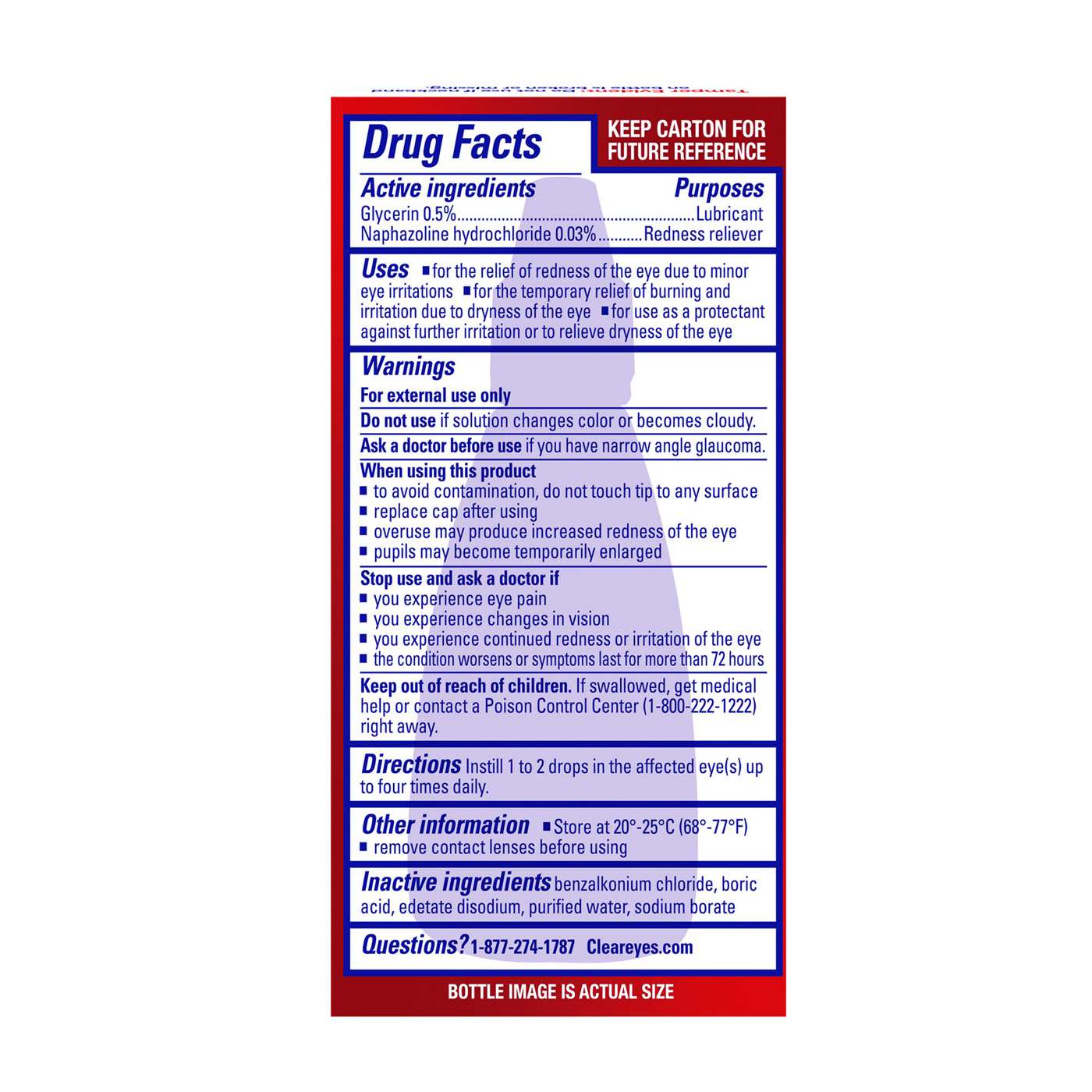 Clear Eyes Max Redness Relief Eye Drops; image 5 of 5