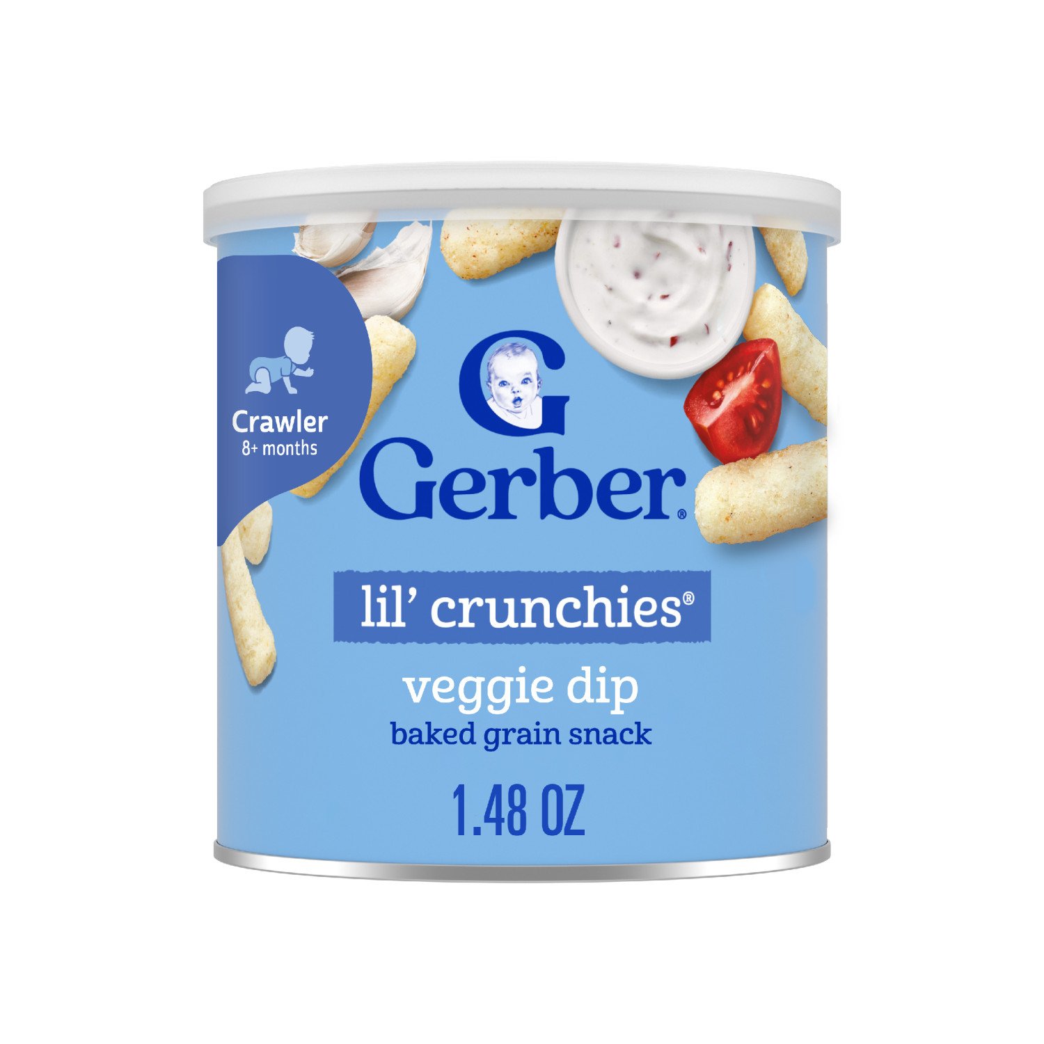 Gerber Snacks for Baby Lil' Crunchies - Veggie Dip, 1.48 oz