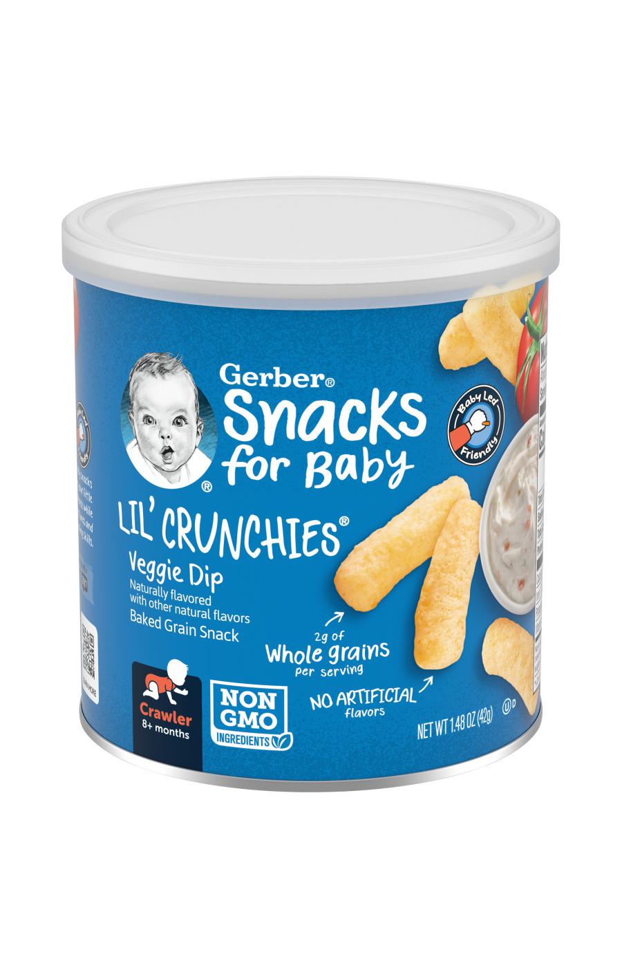 Gerber Snacks for Baby Lil' Crunchies - Veggie Dip; image 1 of 8
