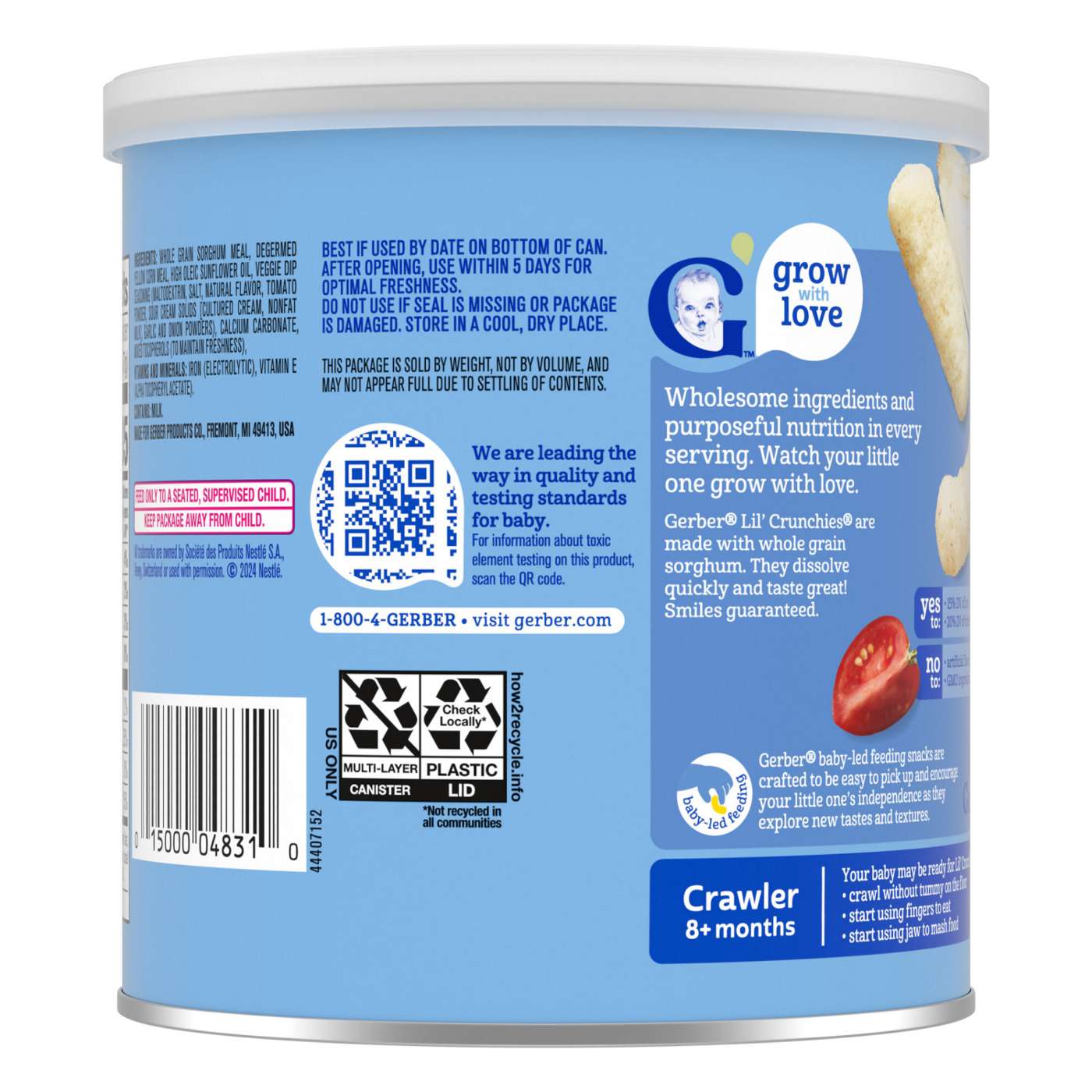 Gerber Snacks for Baby Lil' Crunchies - Veggie Dip; image 2 of 7