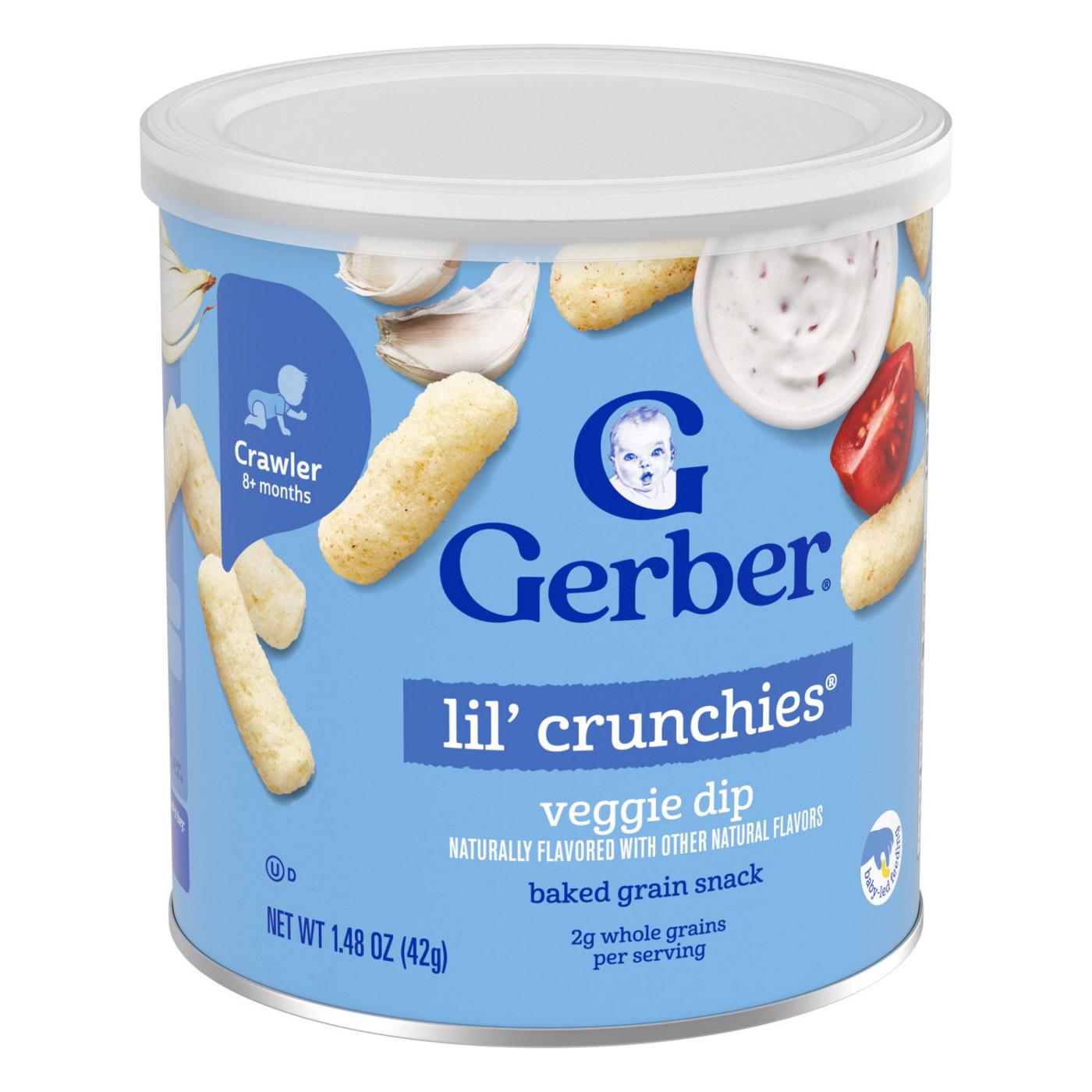 Gerber Snacks for Baby Lil' Crunchies - Veggie Dip; image 6 of 7