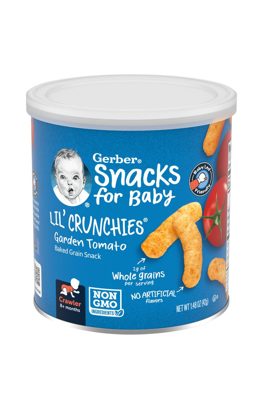 Gerber Snacks for Baby Lil' Crunchies - Garden Tomato; image 1 of 8
